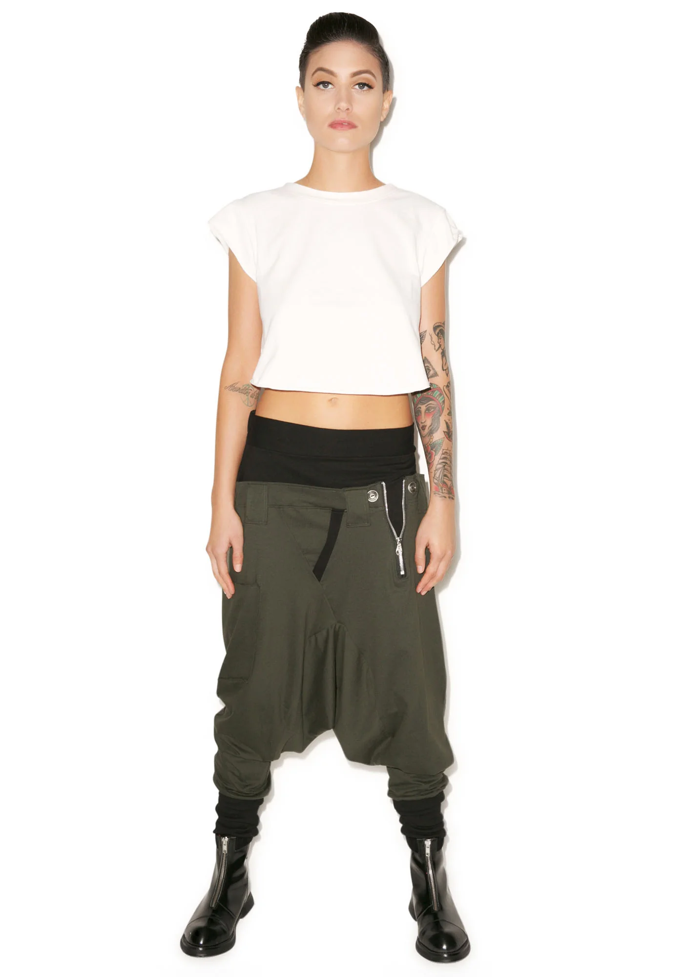 Rust Drop Crotch Pants - Image 5