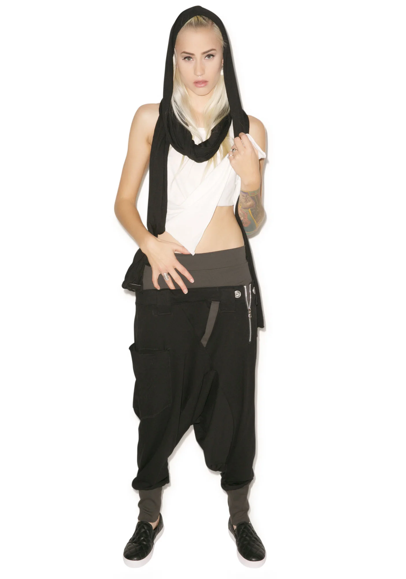 Rust Drop Crotch Pants - Image 7