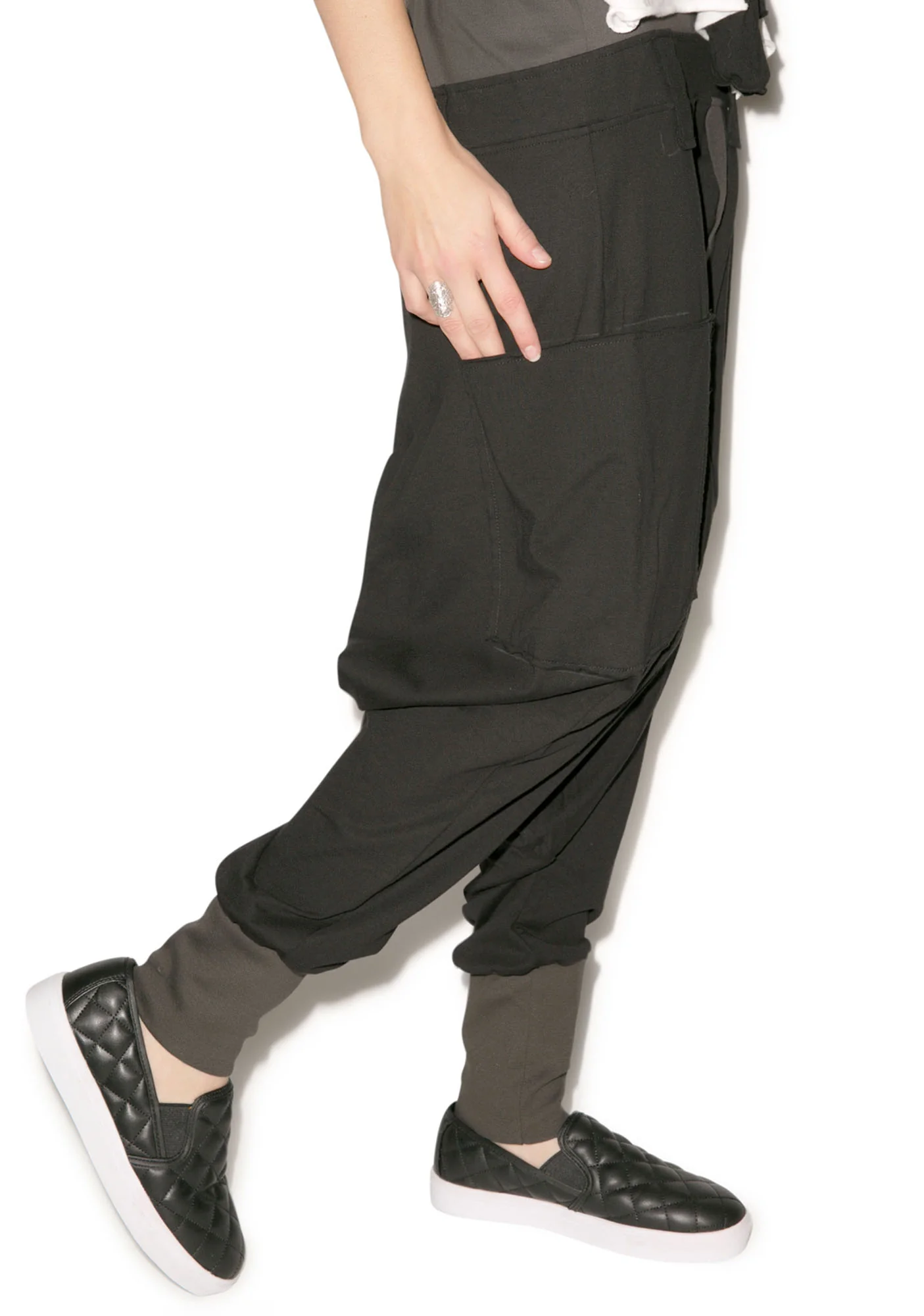 Rust Drop Crotch Pants - Image 8