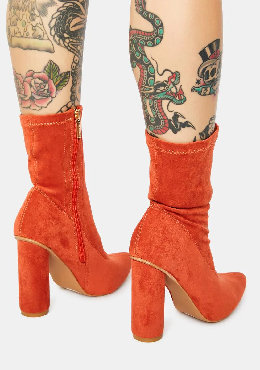 Rust Sexpot Ankle Boots - Image 4