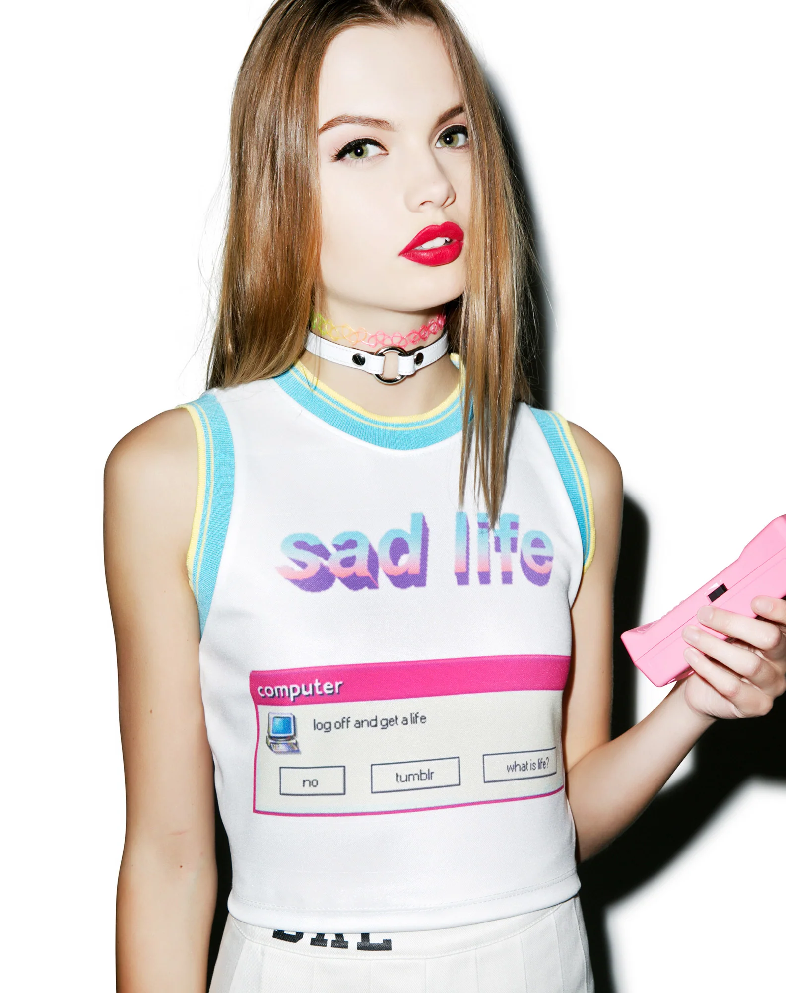 Sad Life Crop Tank - Image 4