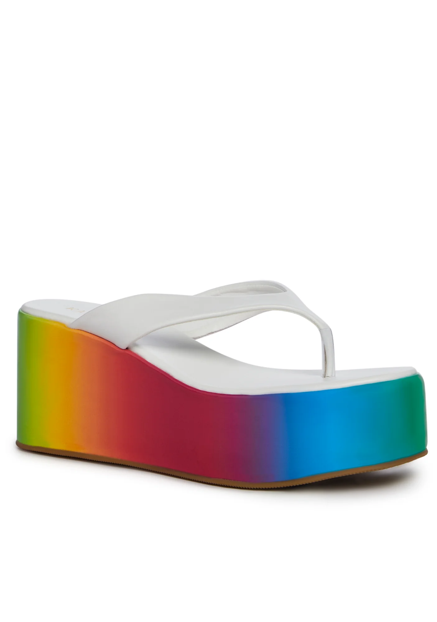 Safari Paradise Platform Sandals-Rainbow - Image 2
