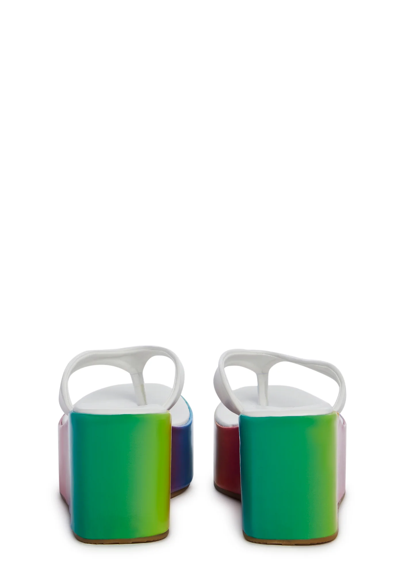 Safari Paradise Platform Sandals-Rainbow - Image 4