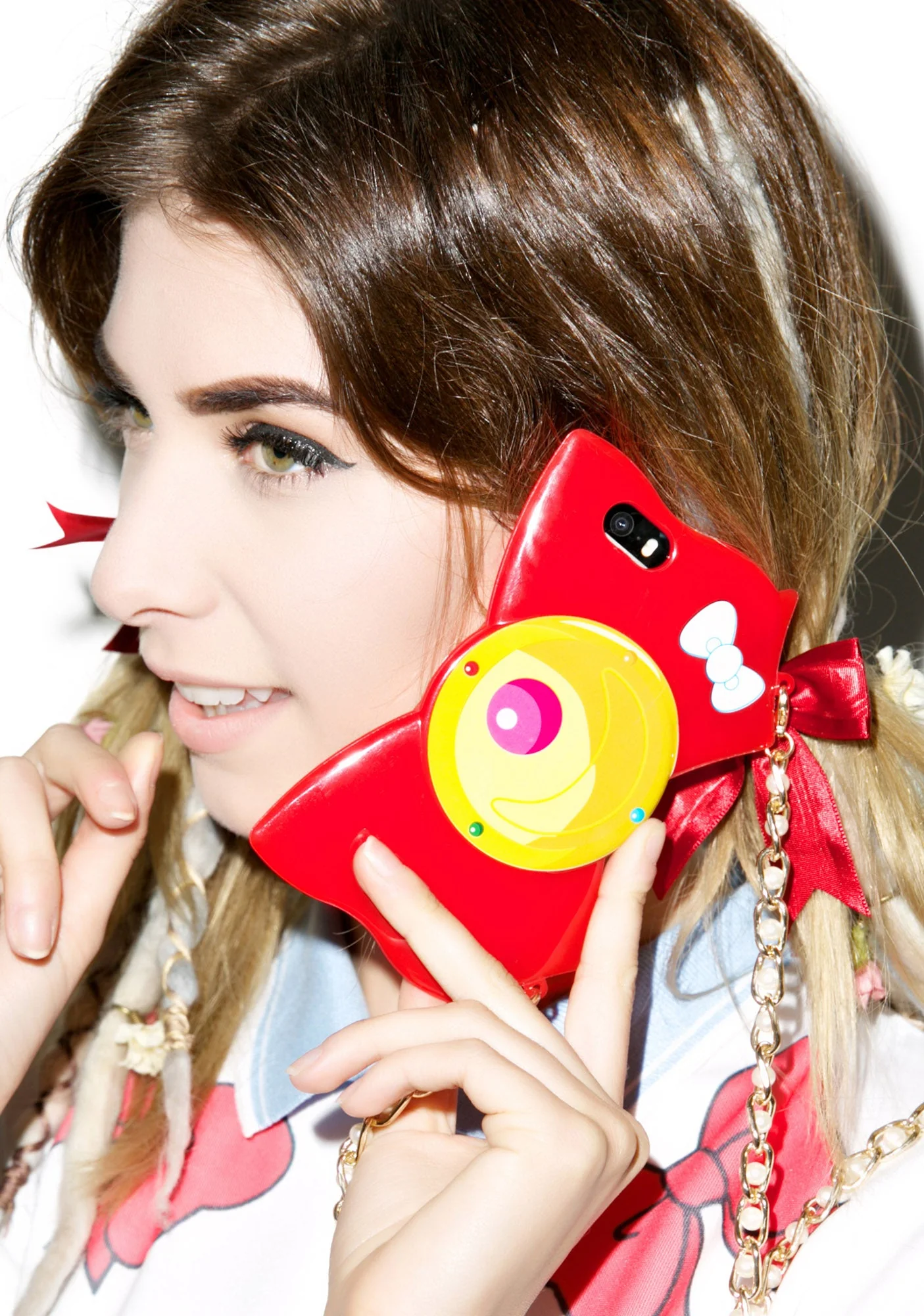 Sailor Locket Bow iPhone 5 Case - Red - Image 5