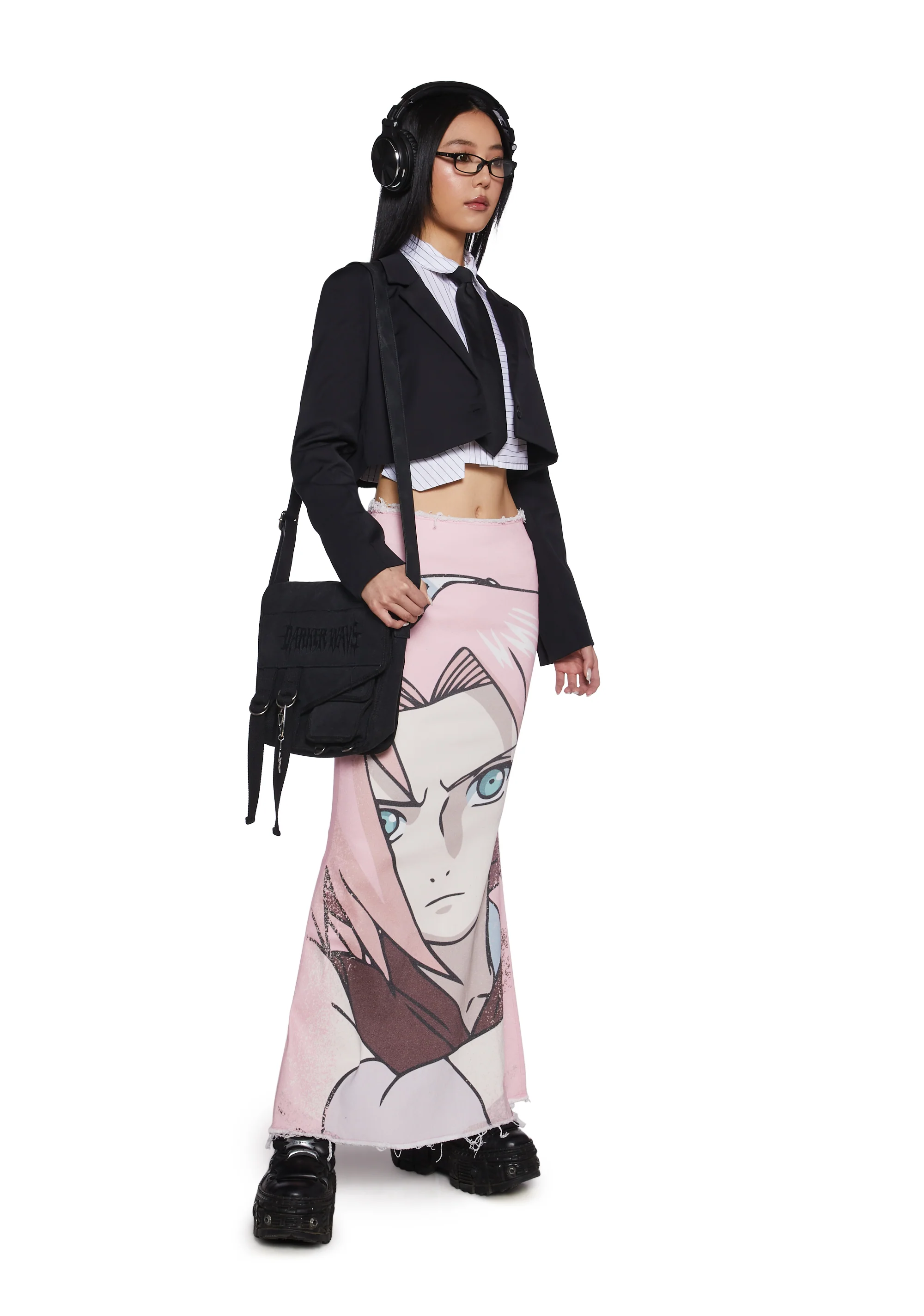 Sakura Denim Maxi Skirt - Image 2