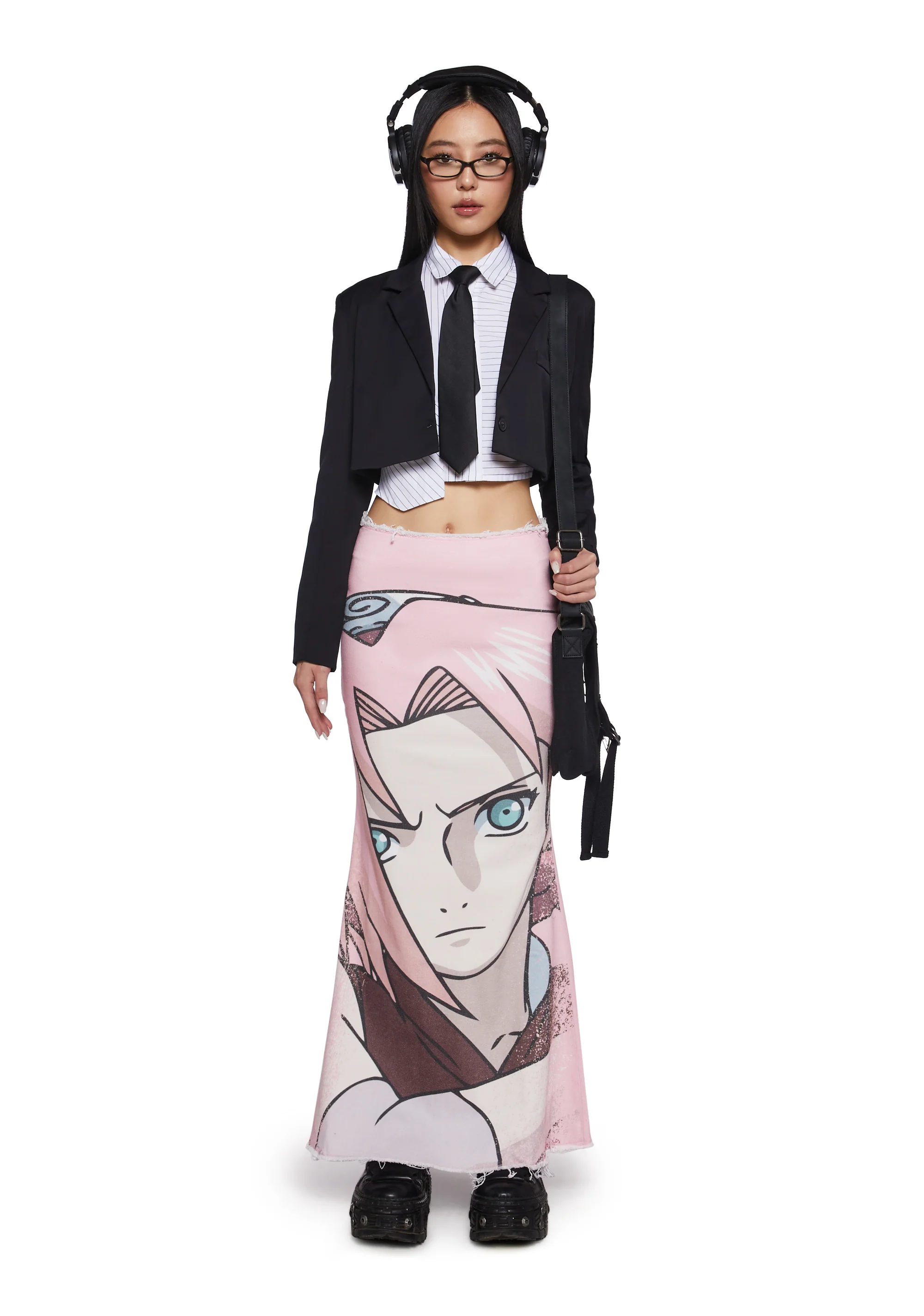 Sakura Denim Maxi Skirt - Image 5