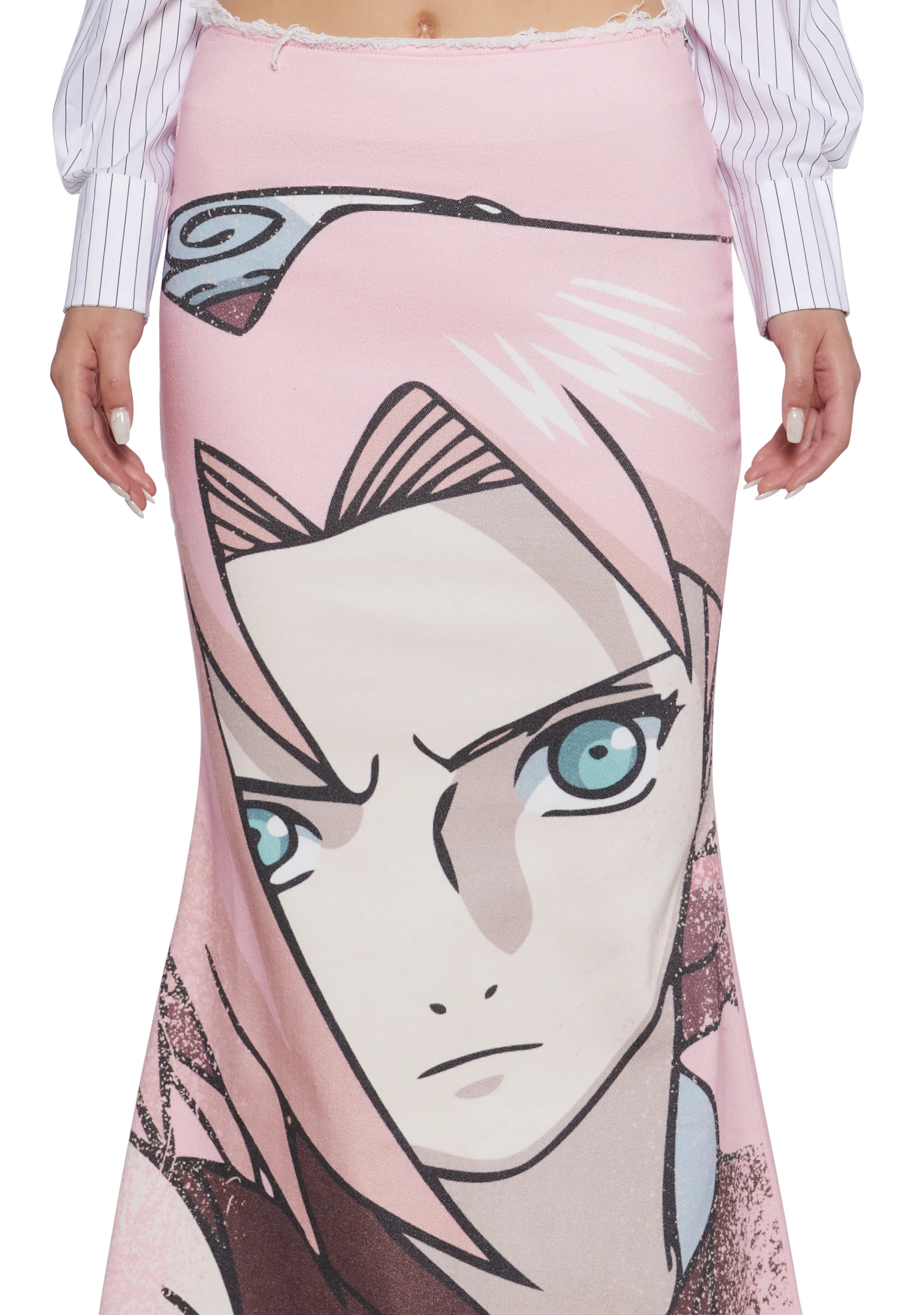 Sakura Denim Maxi Skirt - Image 6