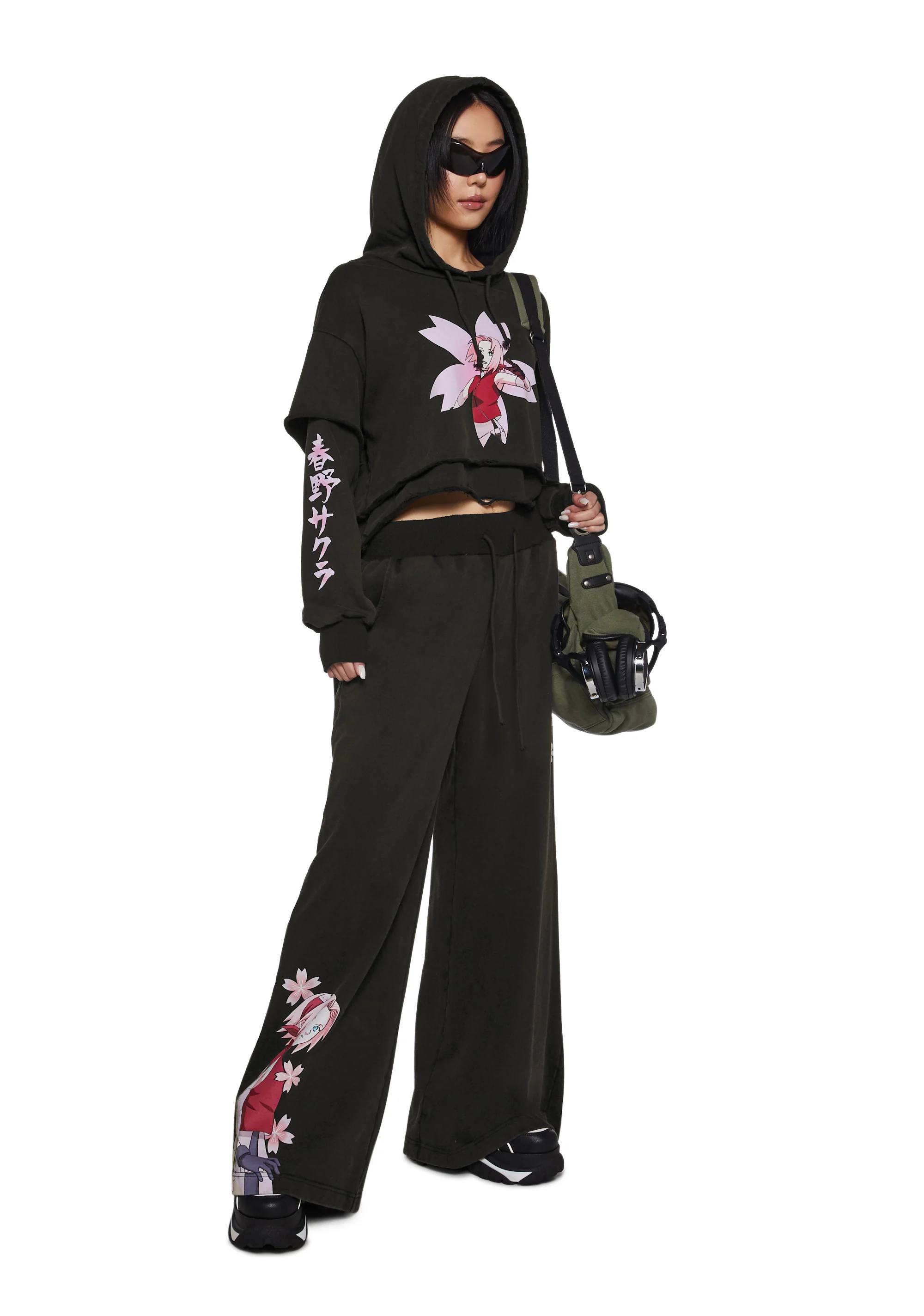 Sakura Wide Leg Sweatpants - Image 2
