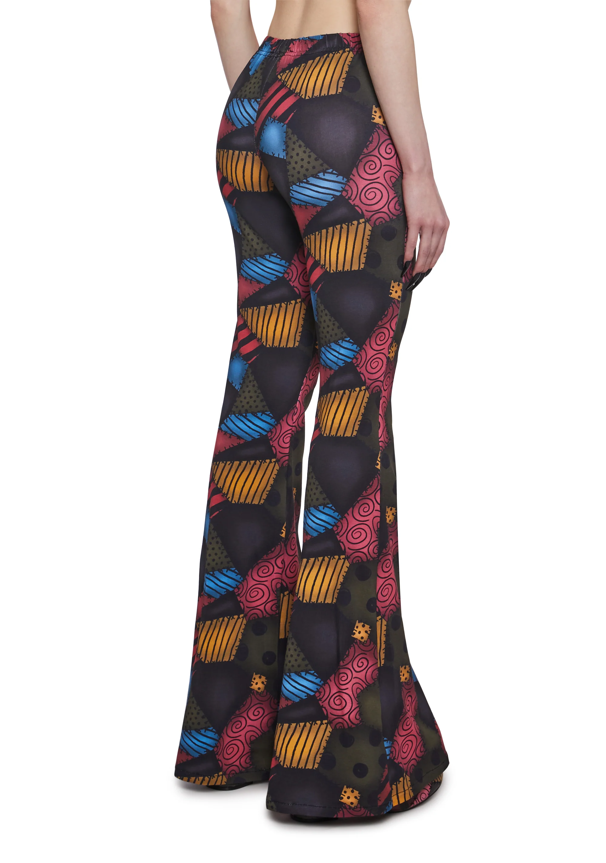 Mismatched Doll Flared Leggings - Image 4