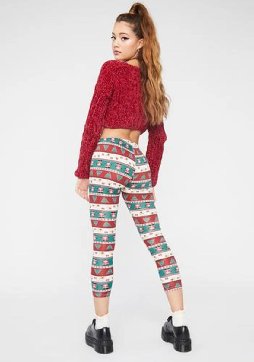 Sassy Santa Holiday Leggings - Image 4
