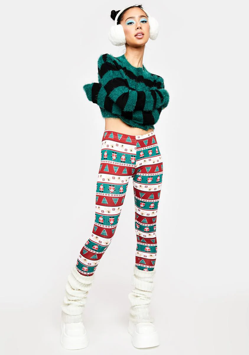Sassy Santa Holiday Leggings - Image 5