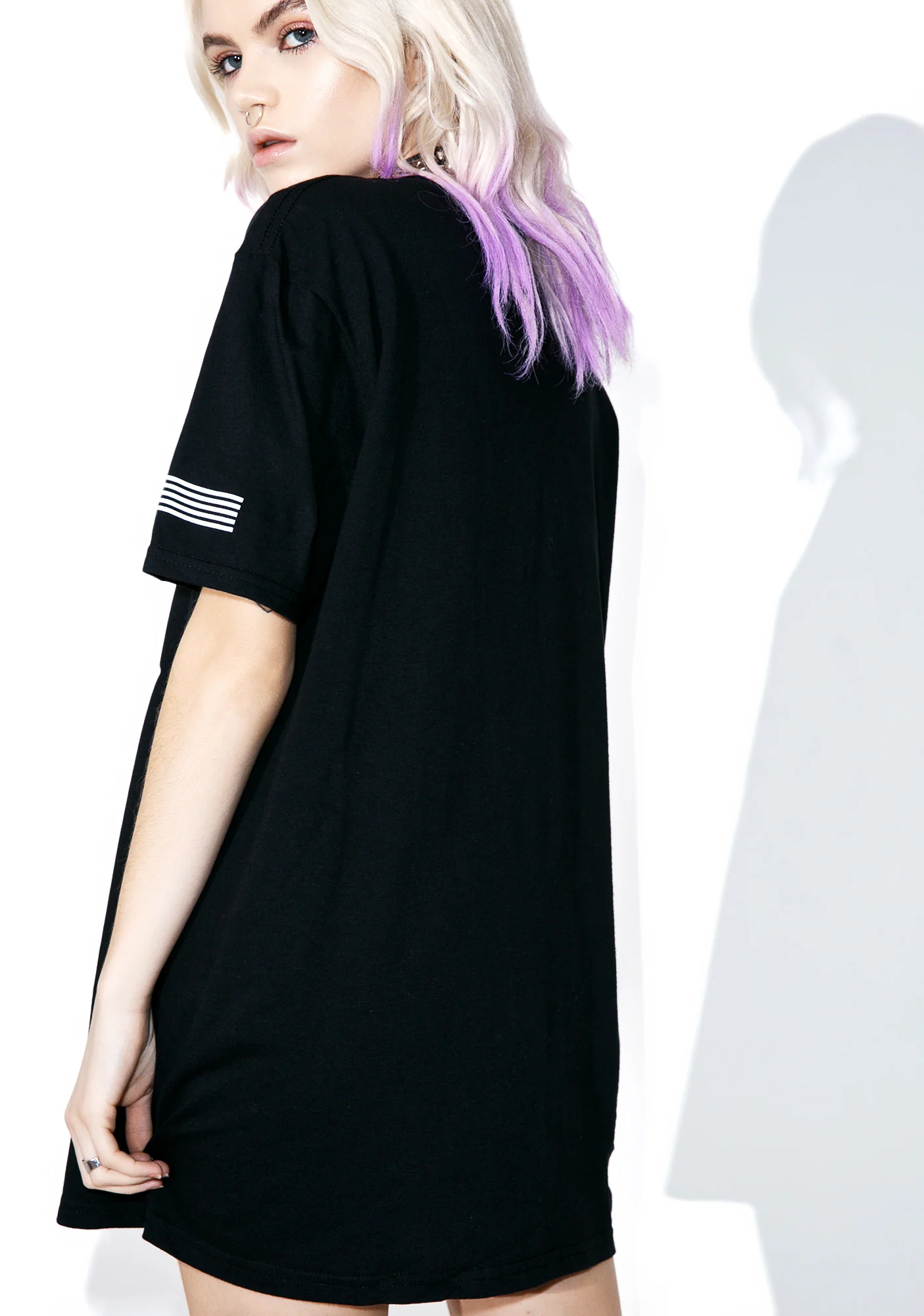 Satan Is A Lady Tee - Image 4