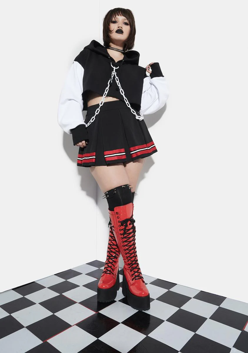 Satan's Spirit Squad Pleated Cheer Skirt - Image 3