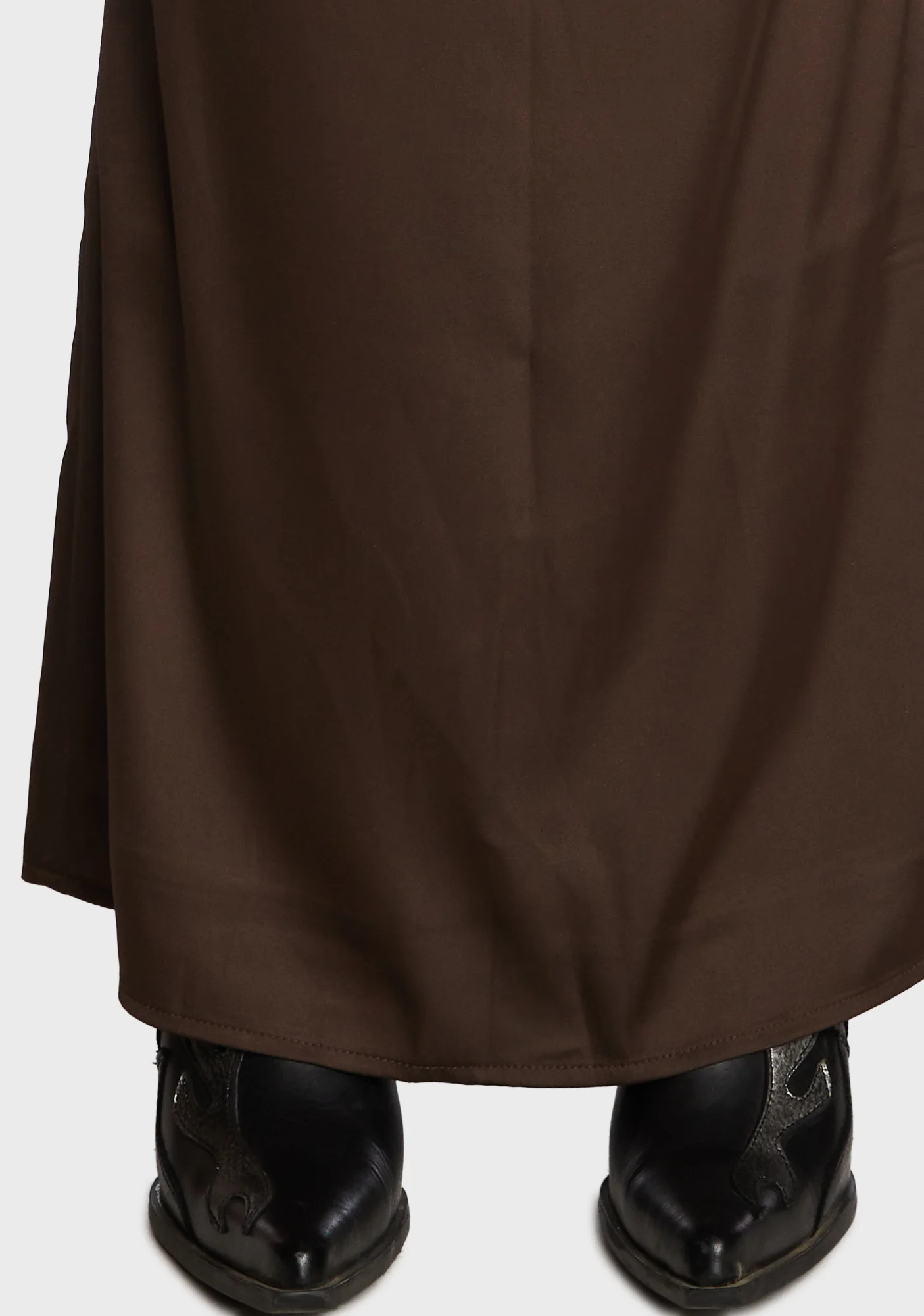 Satin Low Rise Back Slit Maxi Skirt - Image 5