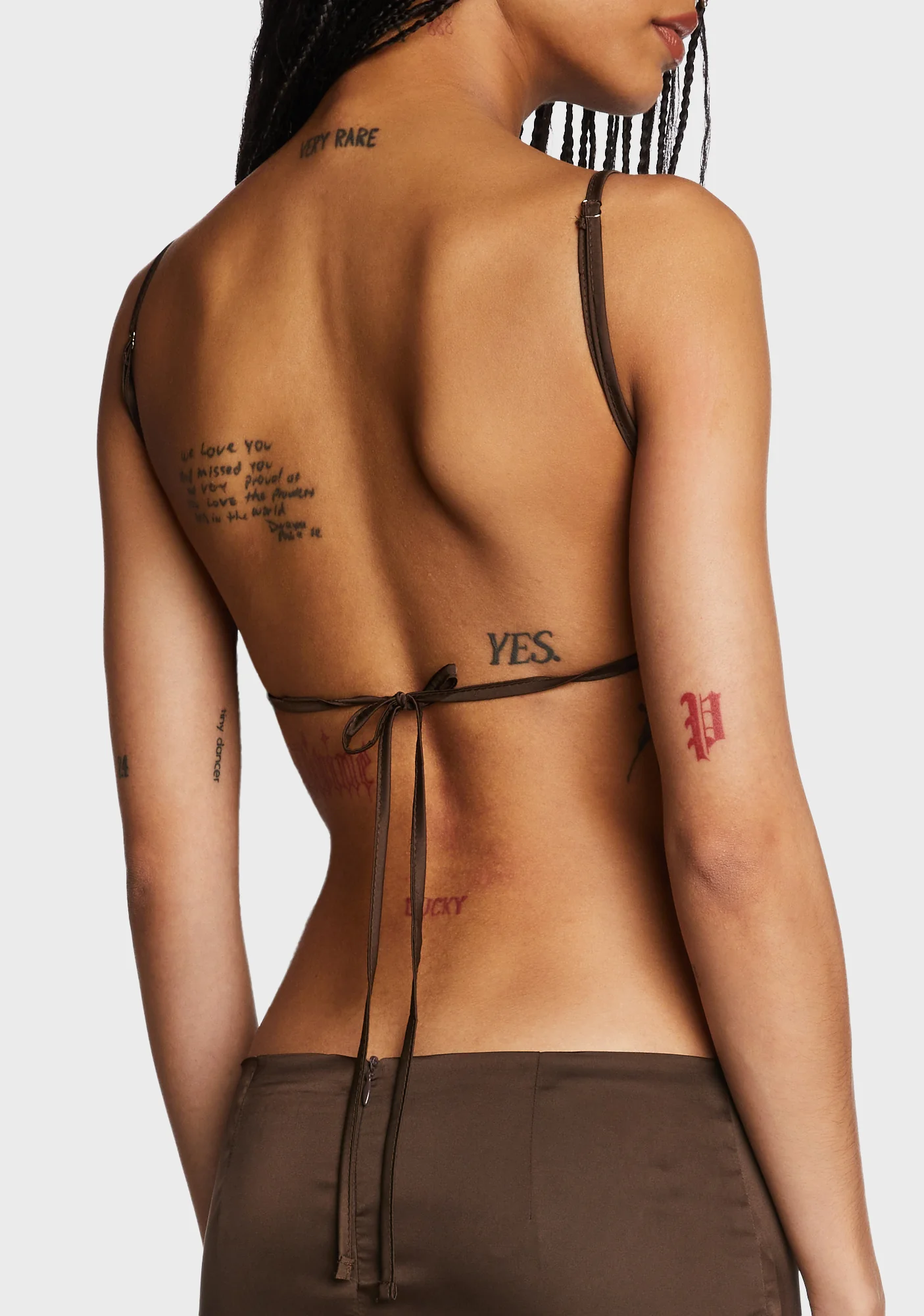 Satin Open Back Top - Image 2