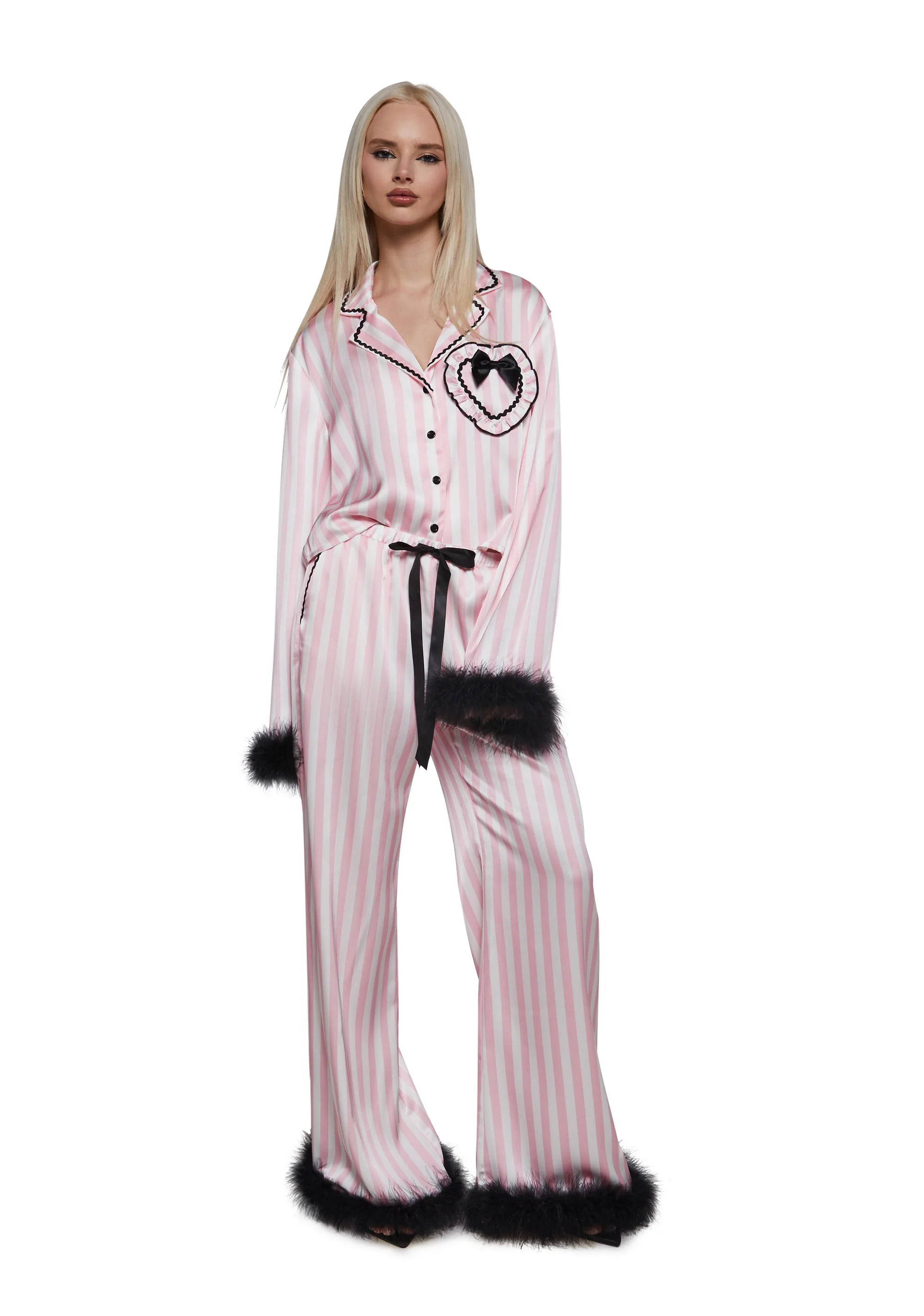 Retro Cutie Satin Sleep Shirt - Image 2