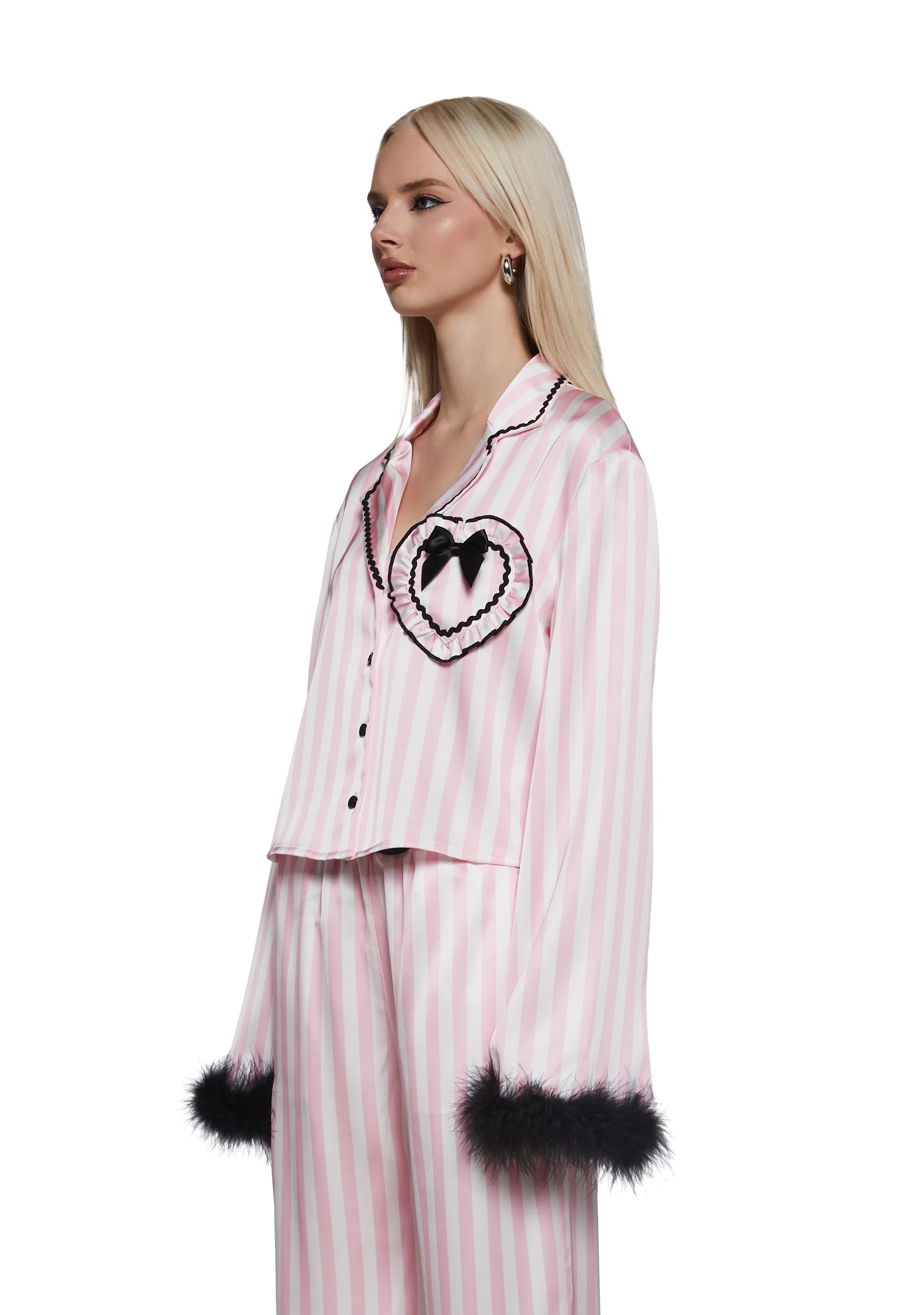 Retro Cutie Satin Sleep Shirt - Image 6