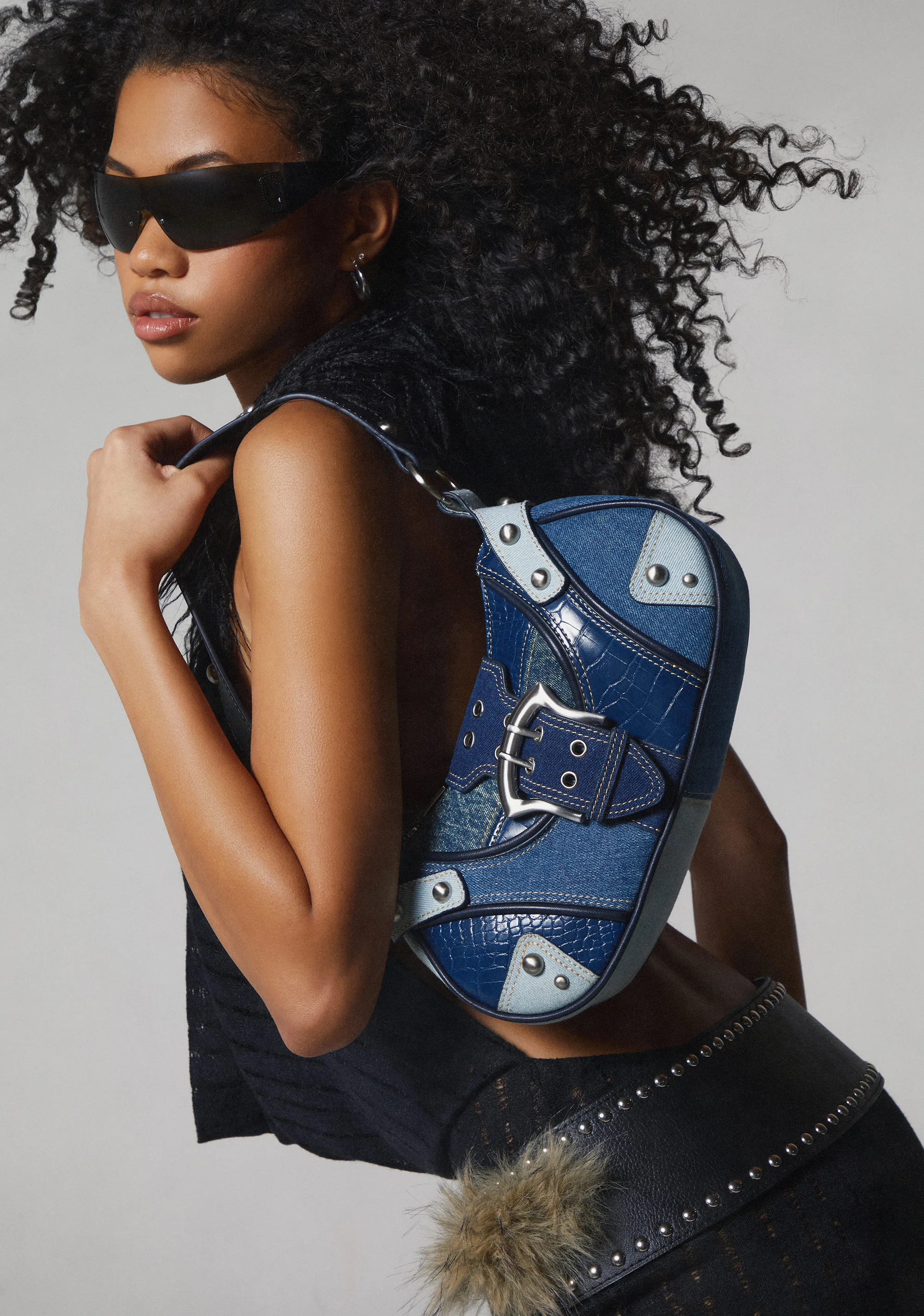 Savage Ways Denim Shoulder Bag - Image 5