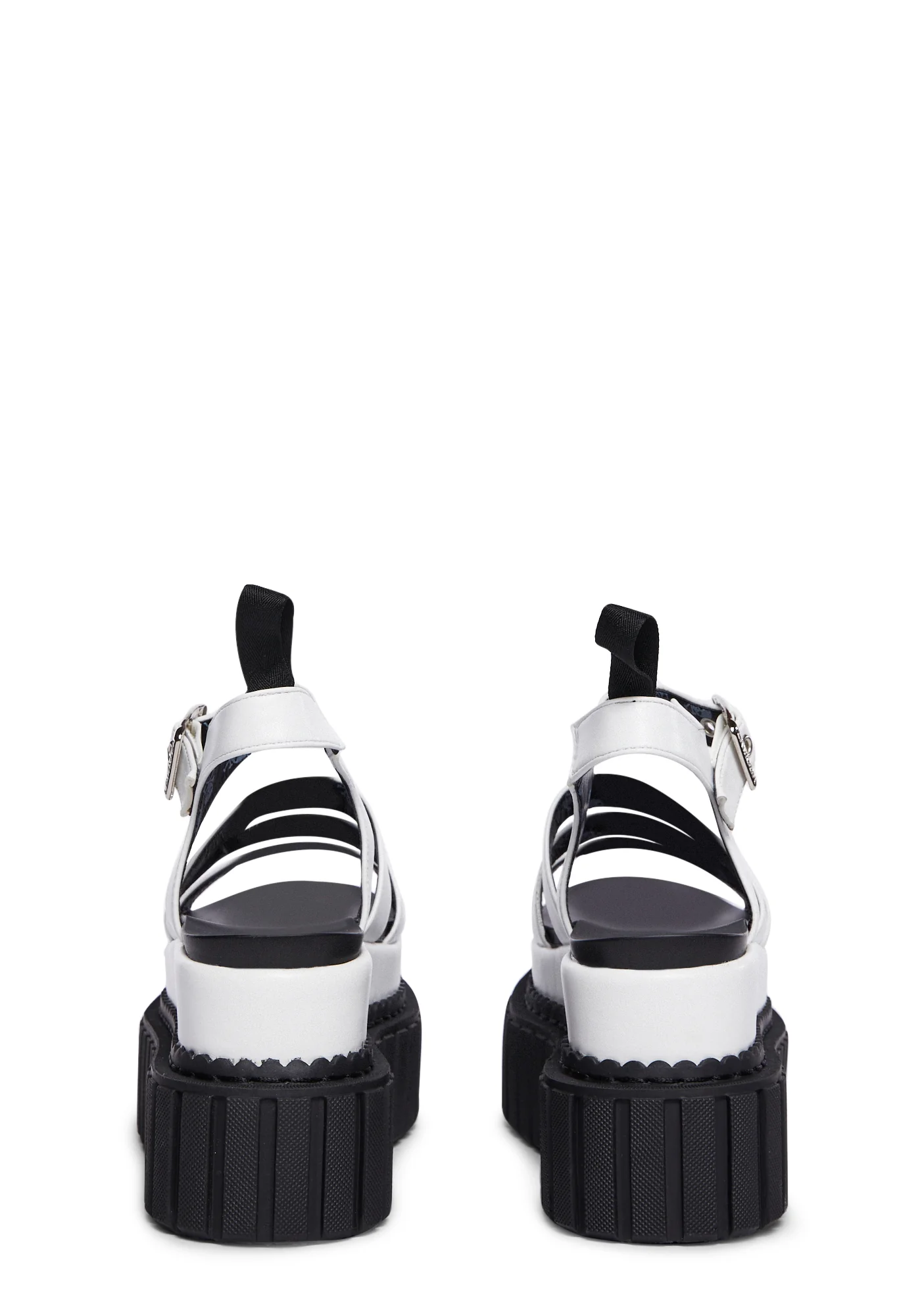 Say It Creeper Wedge Sandals - White - Image 4