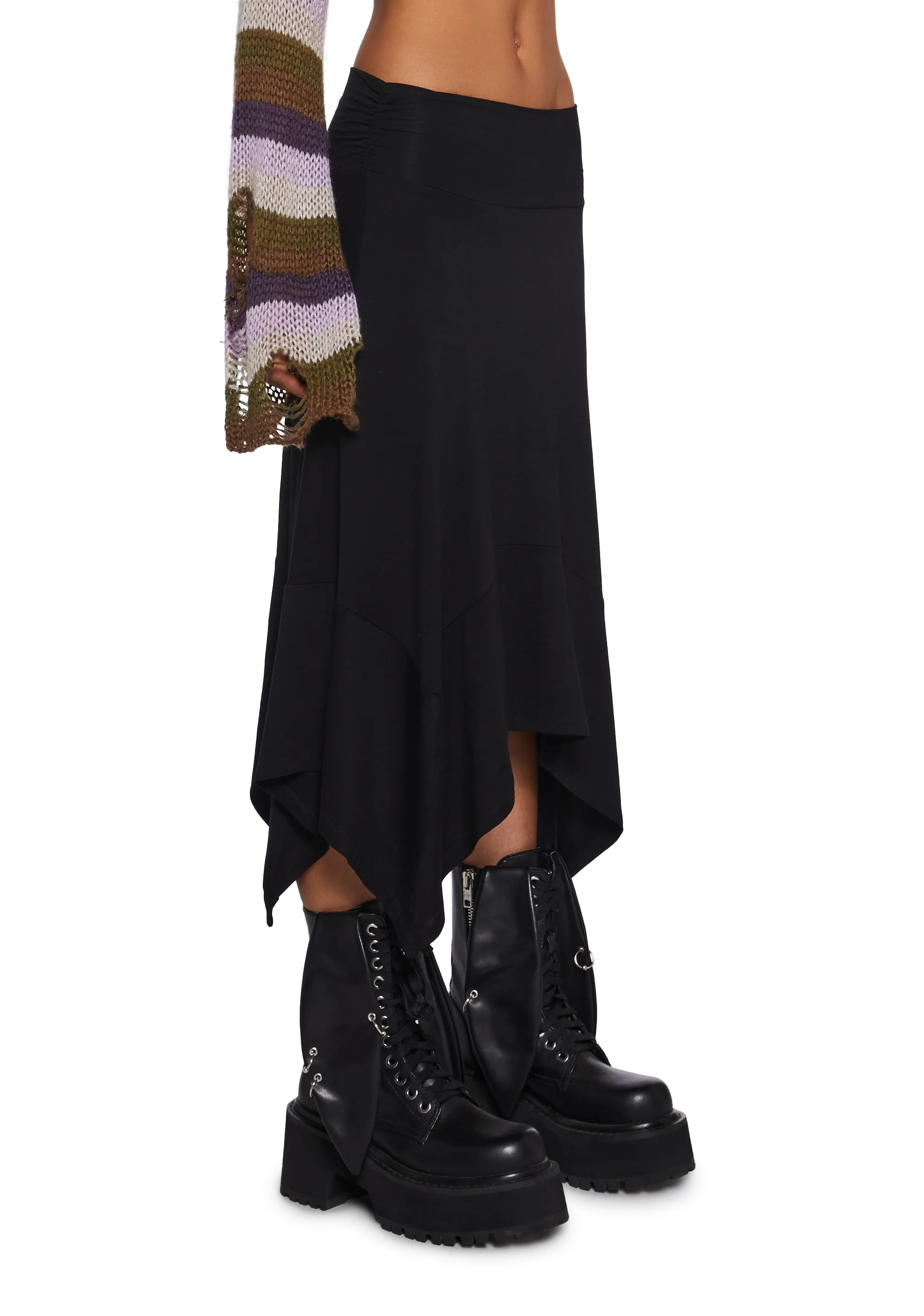 Say It Right Handkerchief Midi Skirt - Image 3