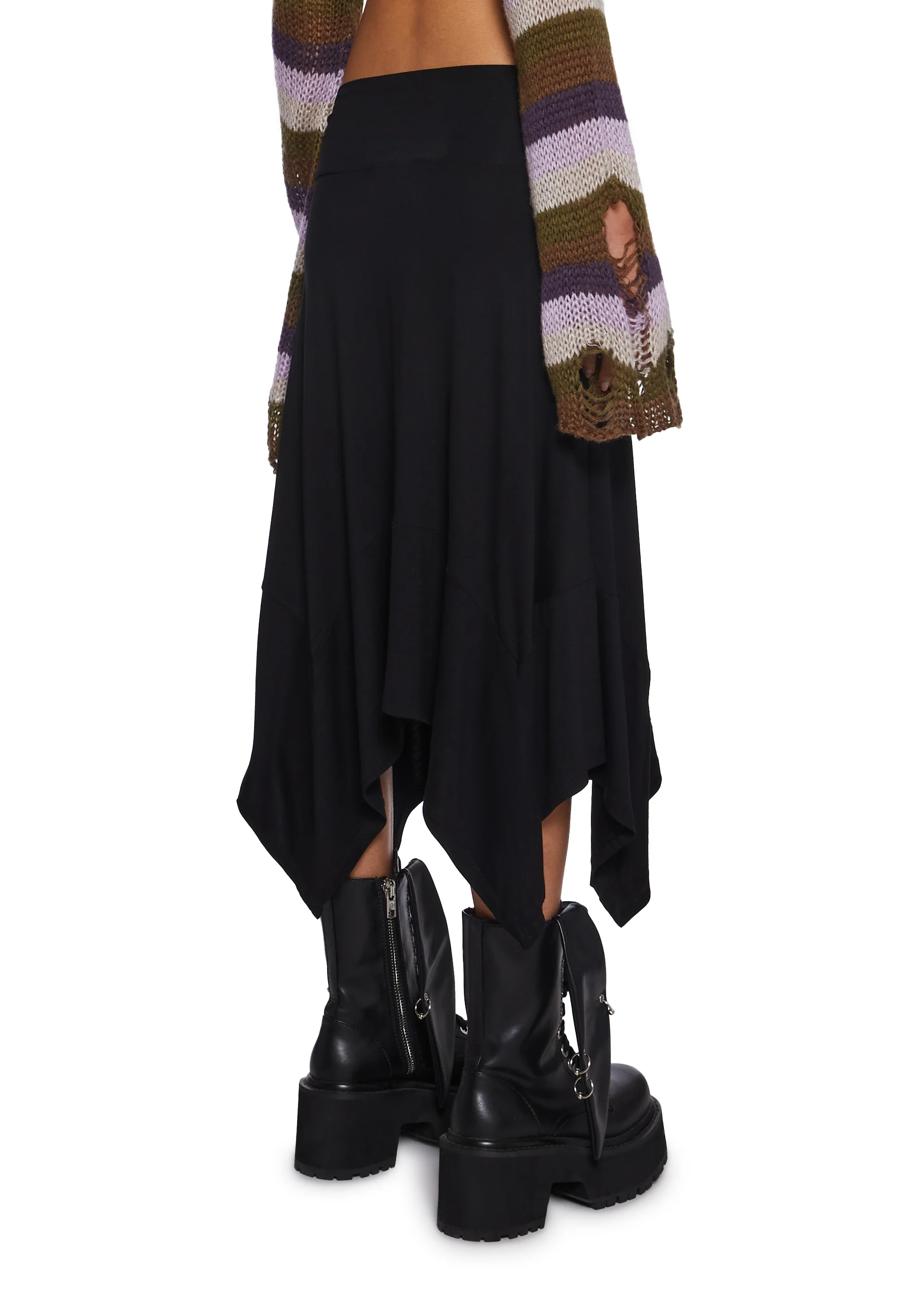 Say It Right Handkerchief Midi Skirt - Image 4