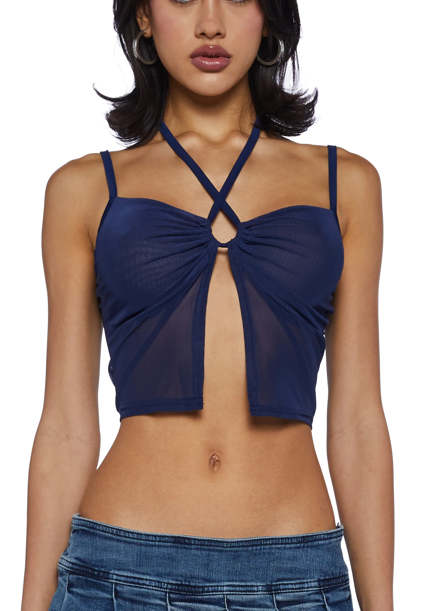 Say Something Tank Top- Blue - Image 5