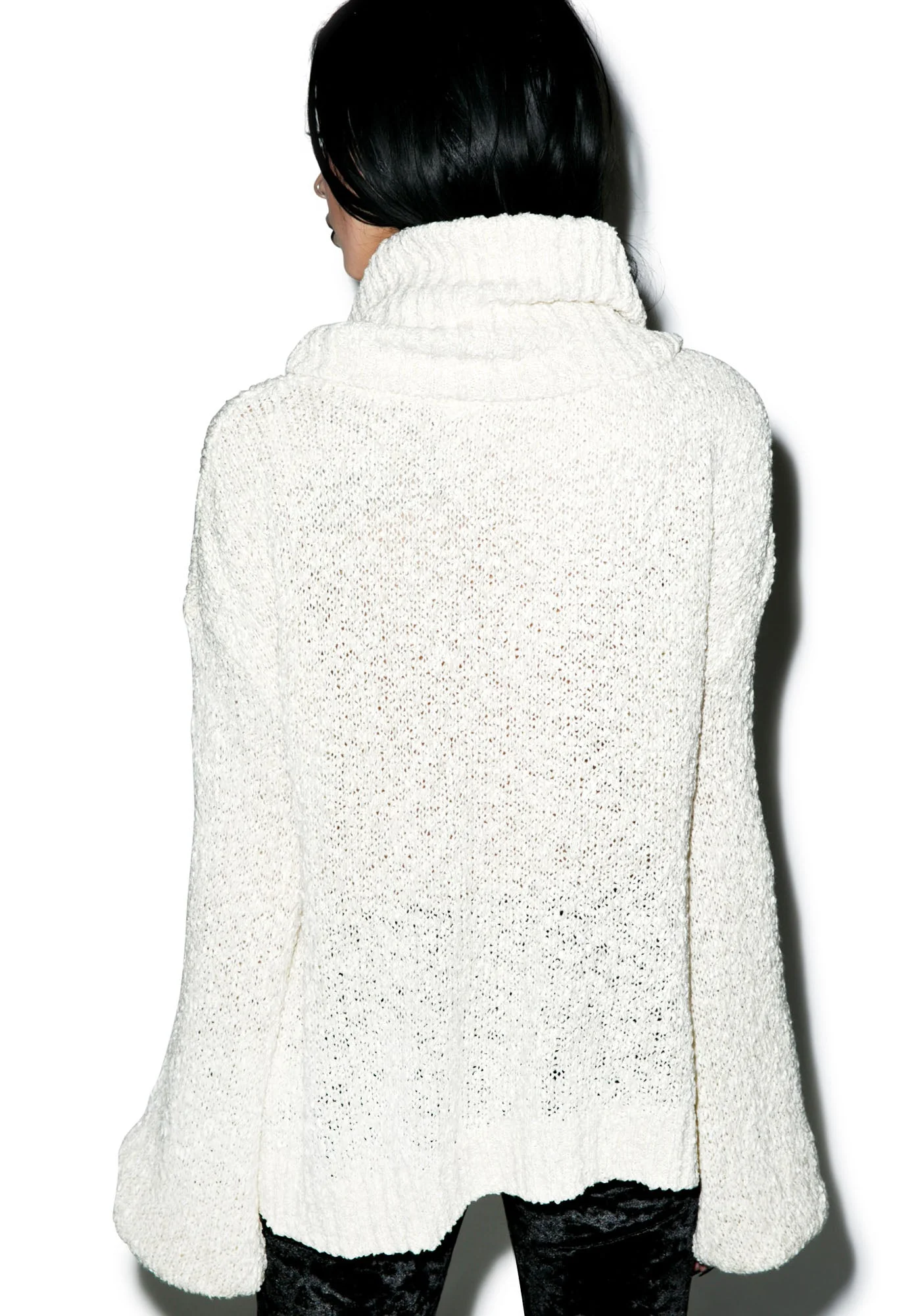 Scandal Knit Crop - Black - Image 10