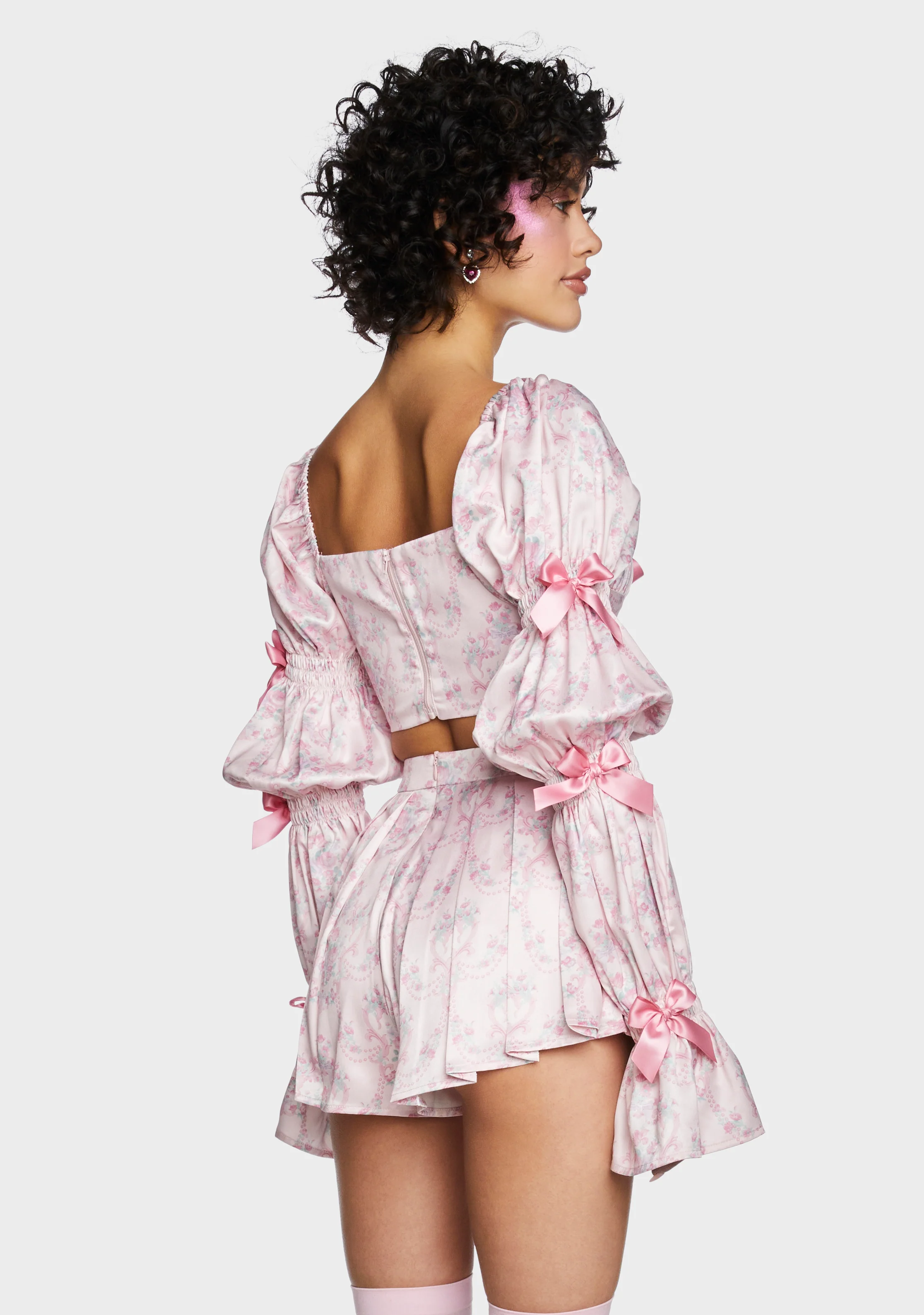 Scandal Sheet Long Sleeve Top - Pink - Image 5
