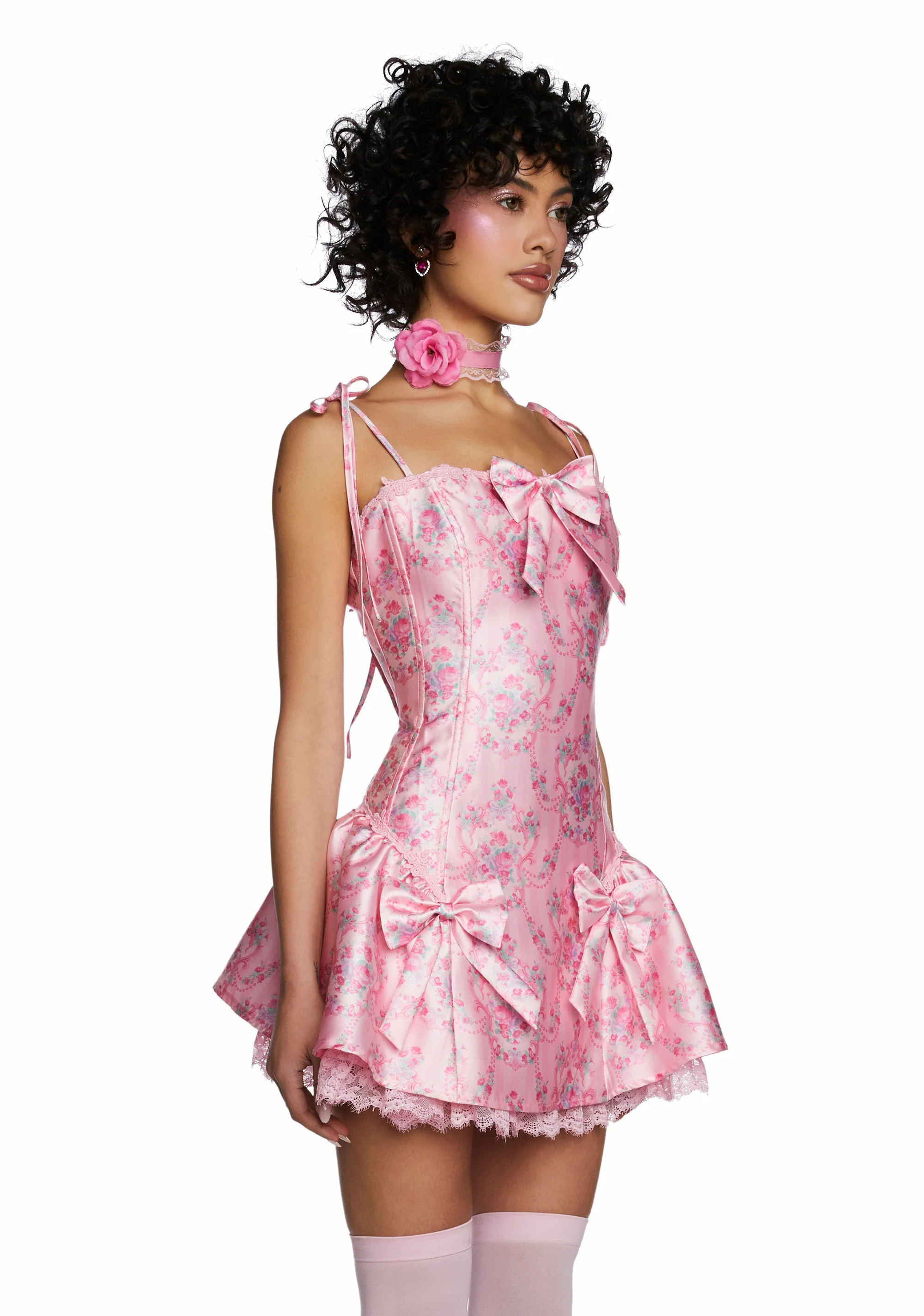 Scandal Sheet Taffeta Dress - Pink - Image 4