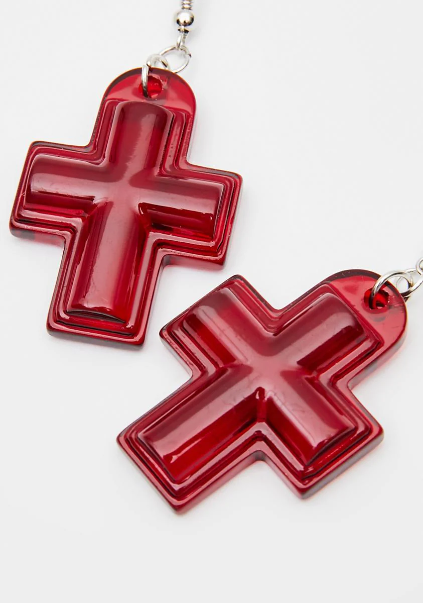 Scarlet Cross Tales Earrings - Image 2