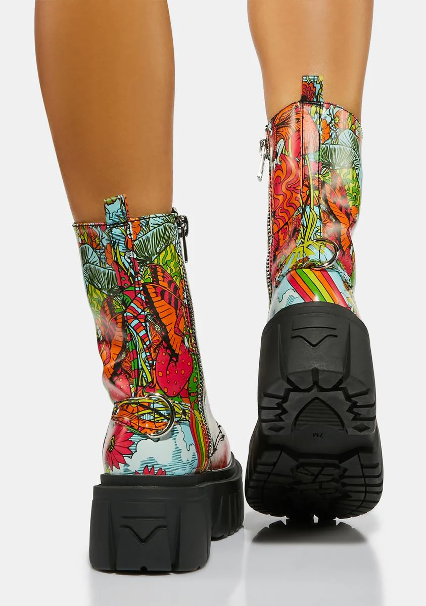 Scenic Route Combat Boots - Rainbow - Image 4
