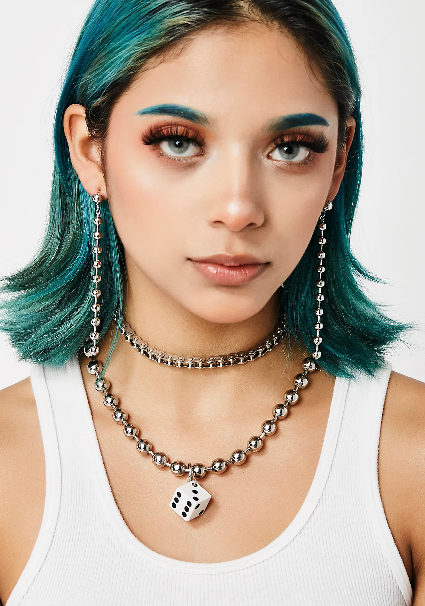 School Bully Ball N' Chain Earrings - Image 3