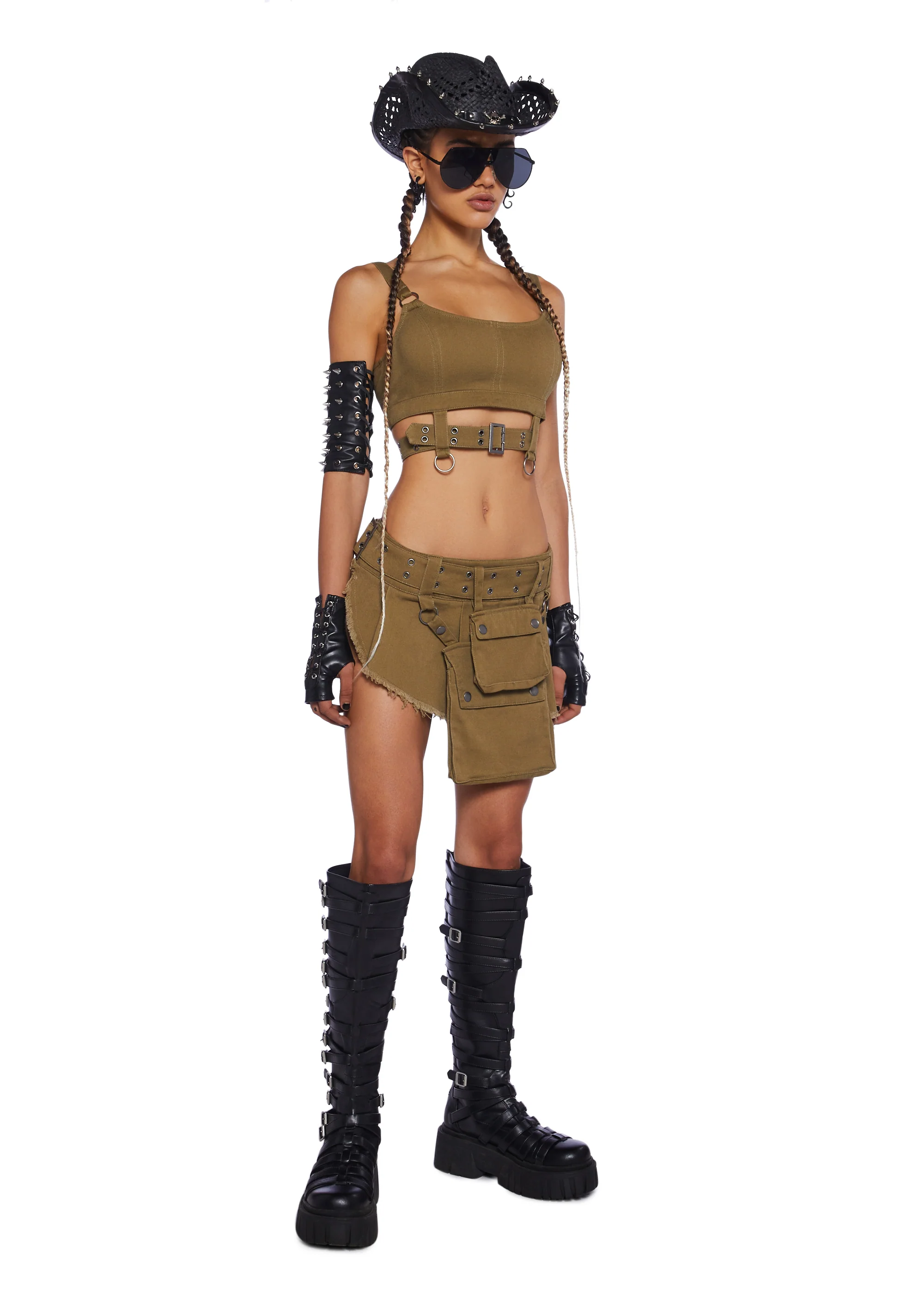 Scorched Earth Utility Bra Top - Green - Image 2