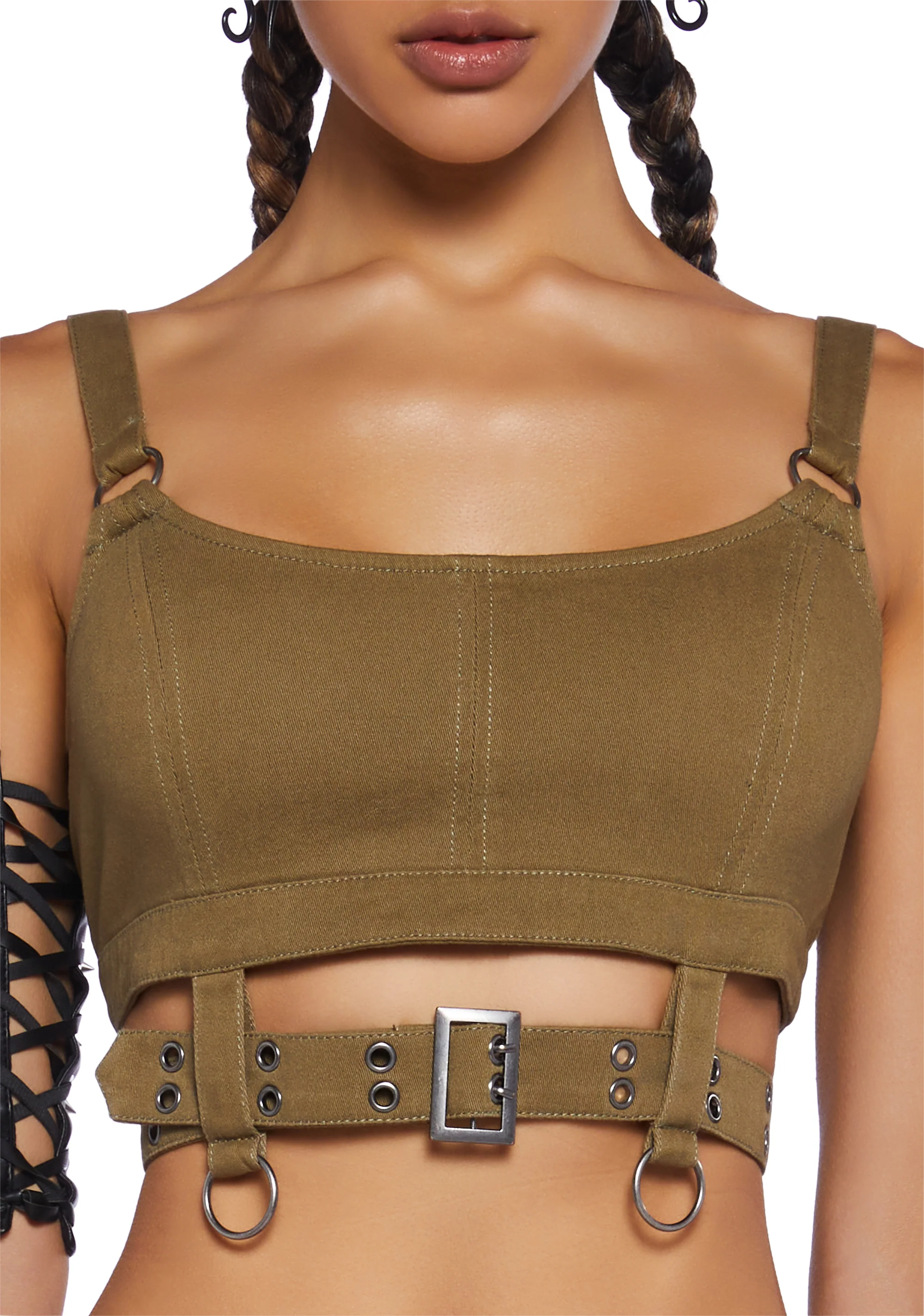 Scorched Earth Utility Bra Top - Green - Image 5