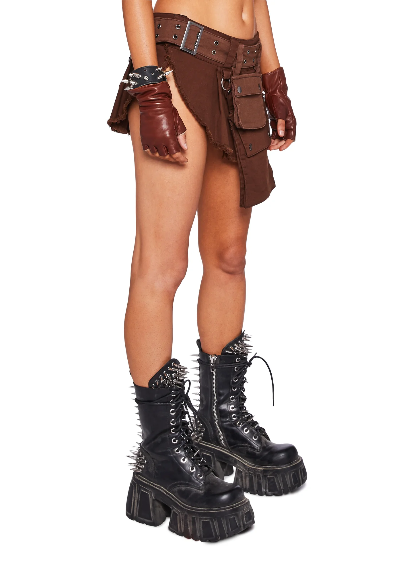 Scorched Earth Utility Mini Skirt - Image 3