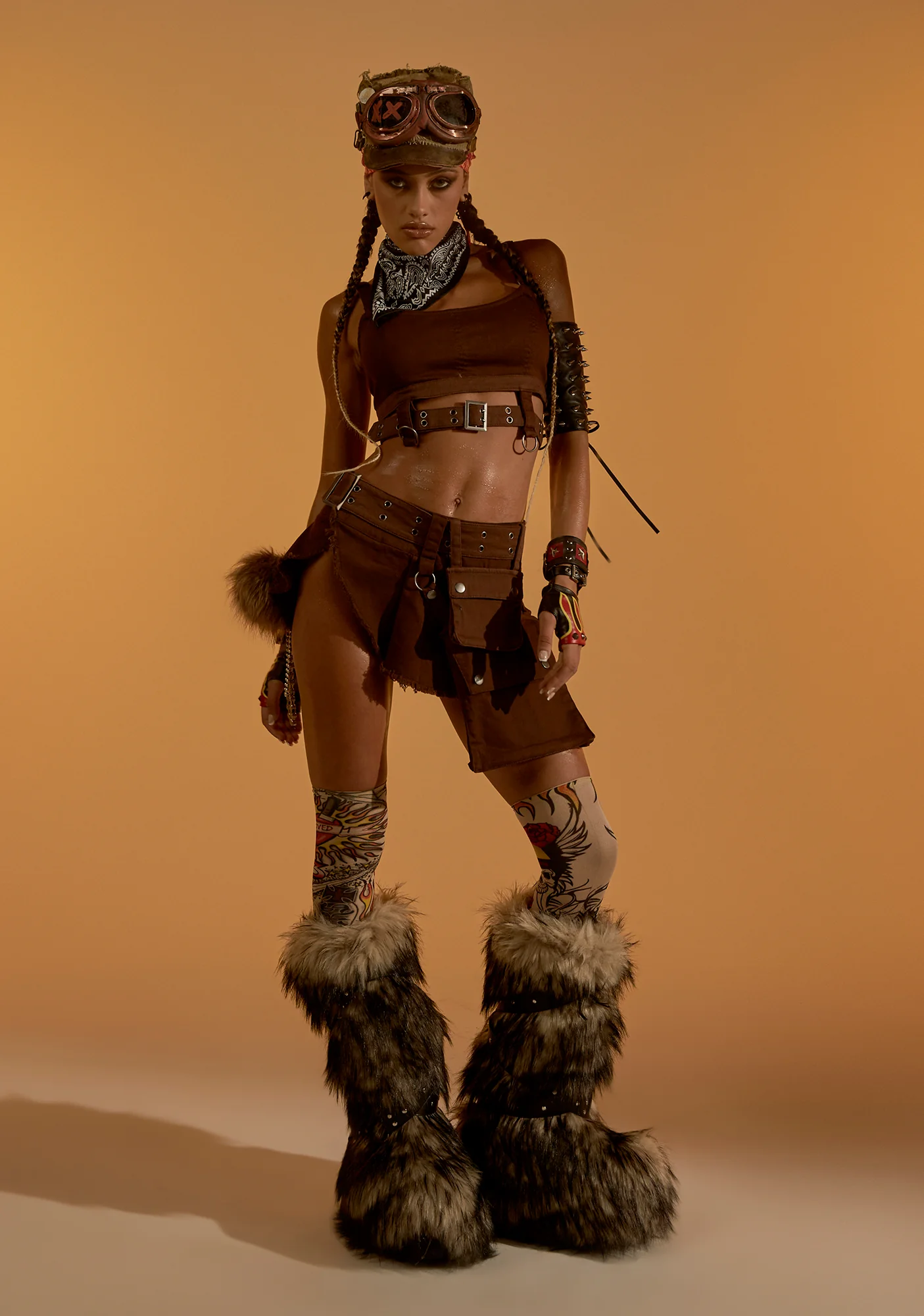 Scorched Earth Utility Mini Skirt - Image 6