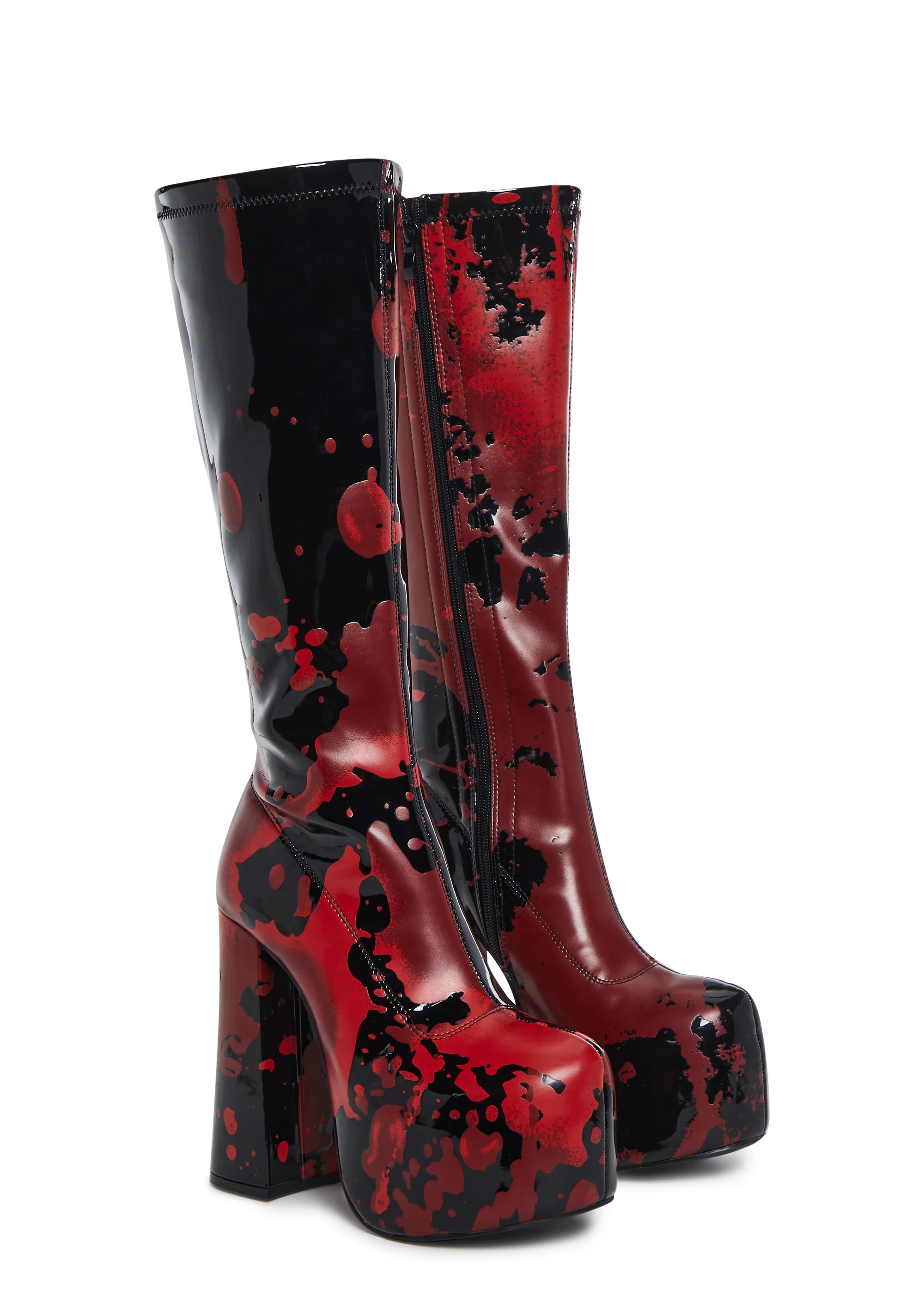 Scream Queen Gogo Boots - Black - Image 4