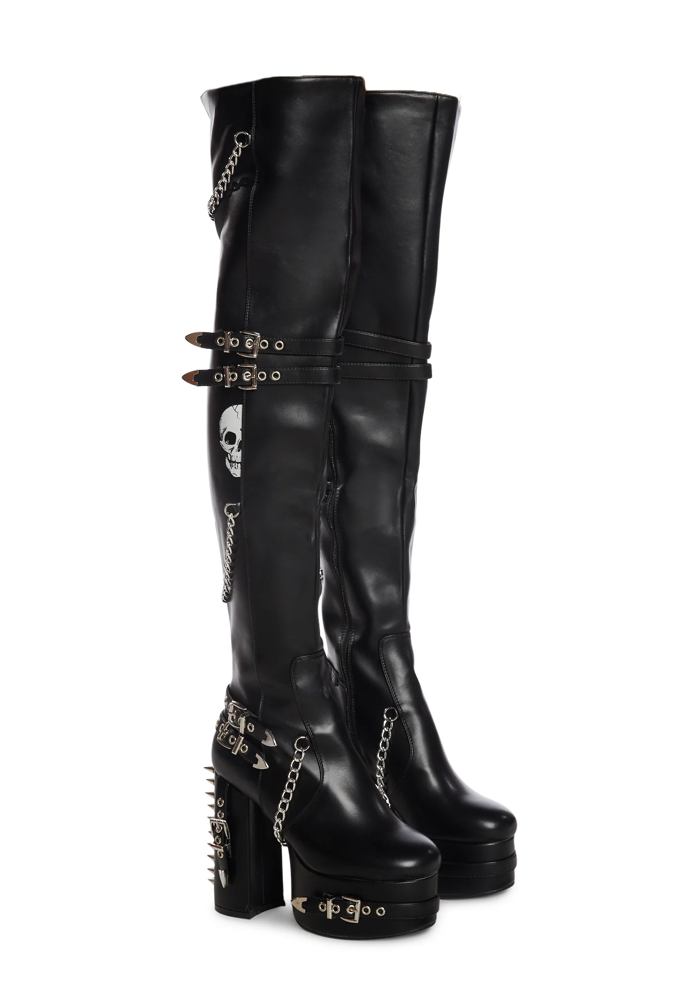 Scream Thigh High Platform Boots - Image 3