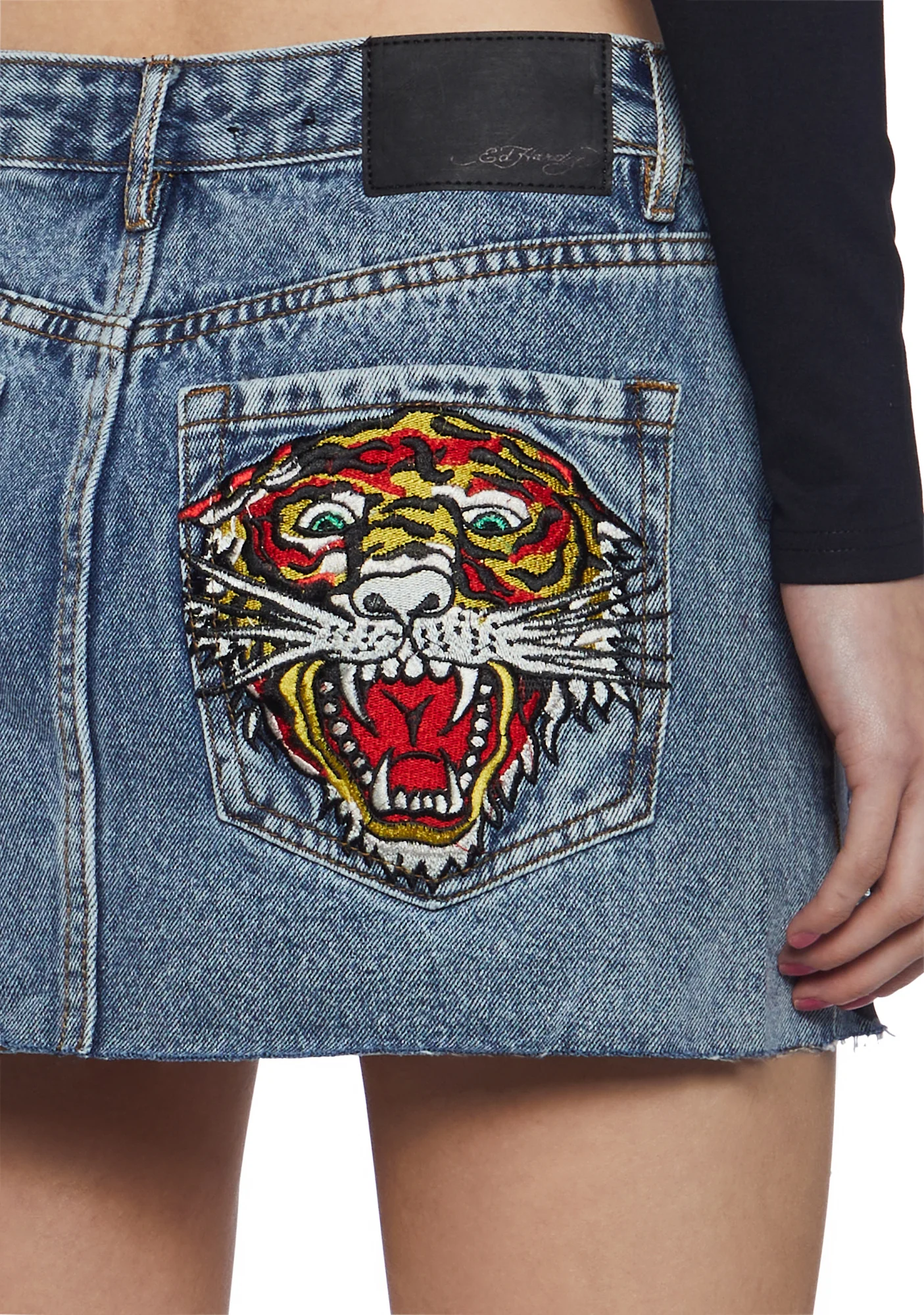 Screaming Tiger Denim Skirt - Image 6