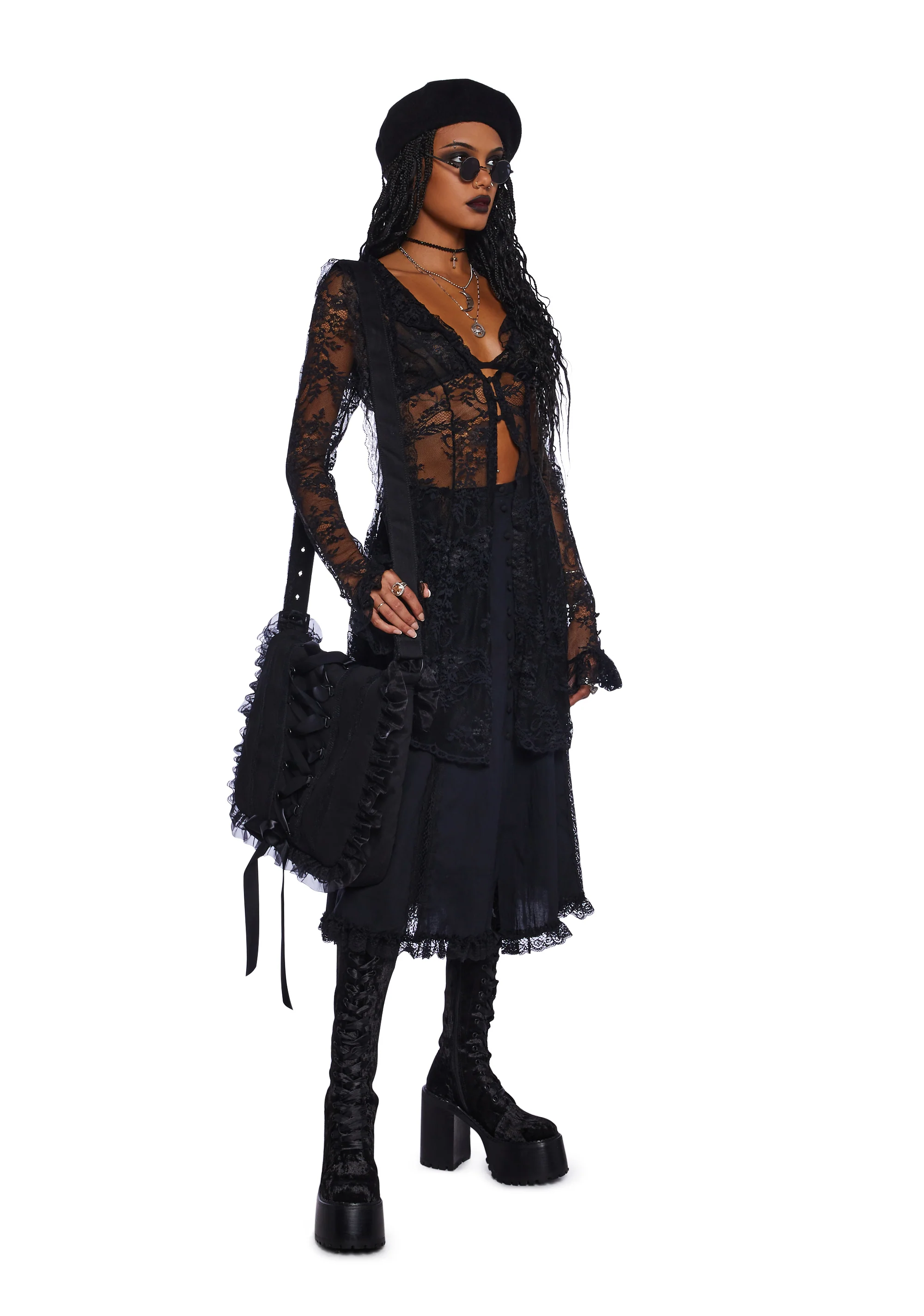 Seance Afterparty Sheer Cardigan - Image 2