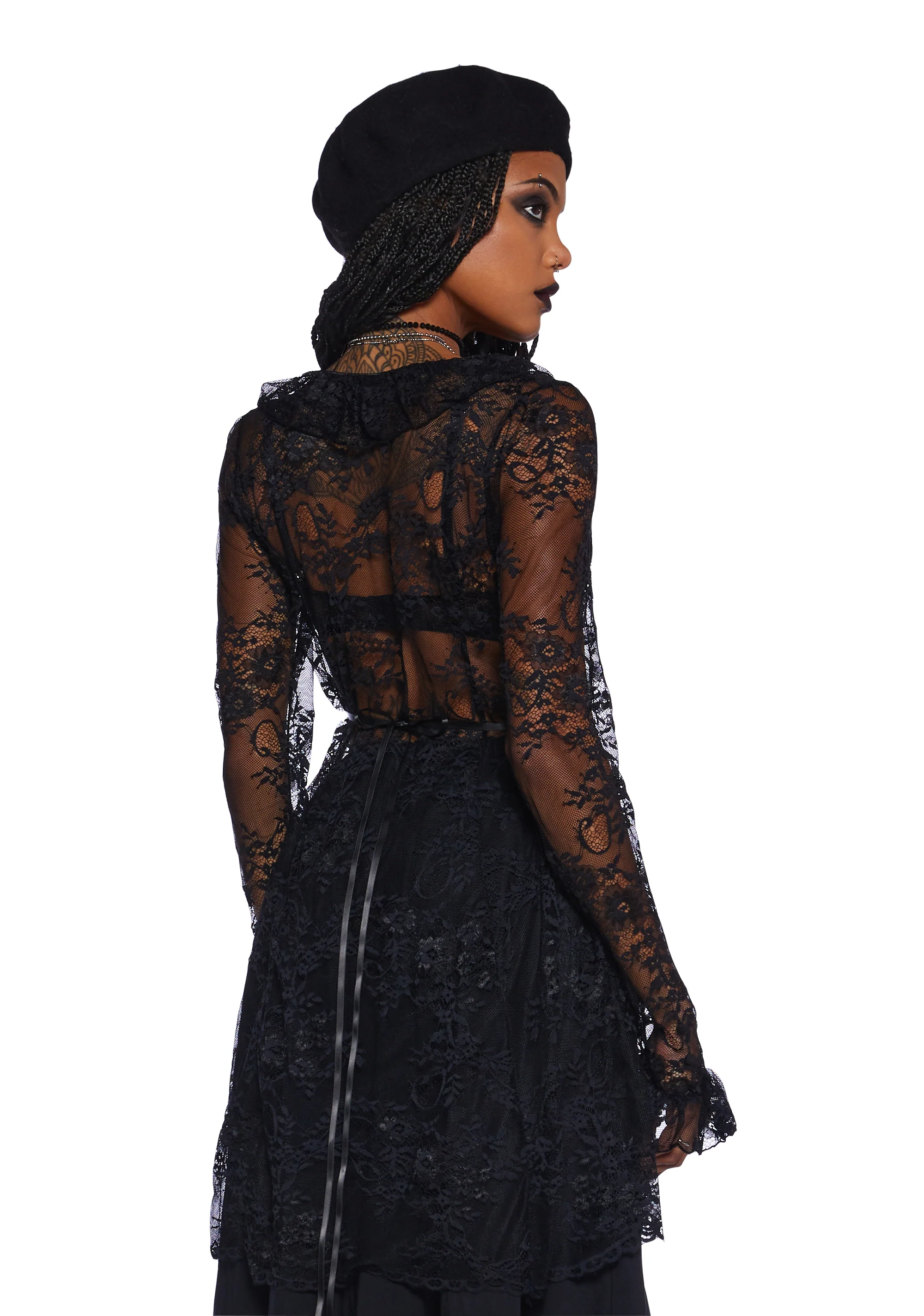 Seance Afterparty Sheer Cardigan - Image 4