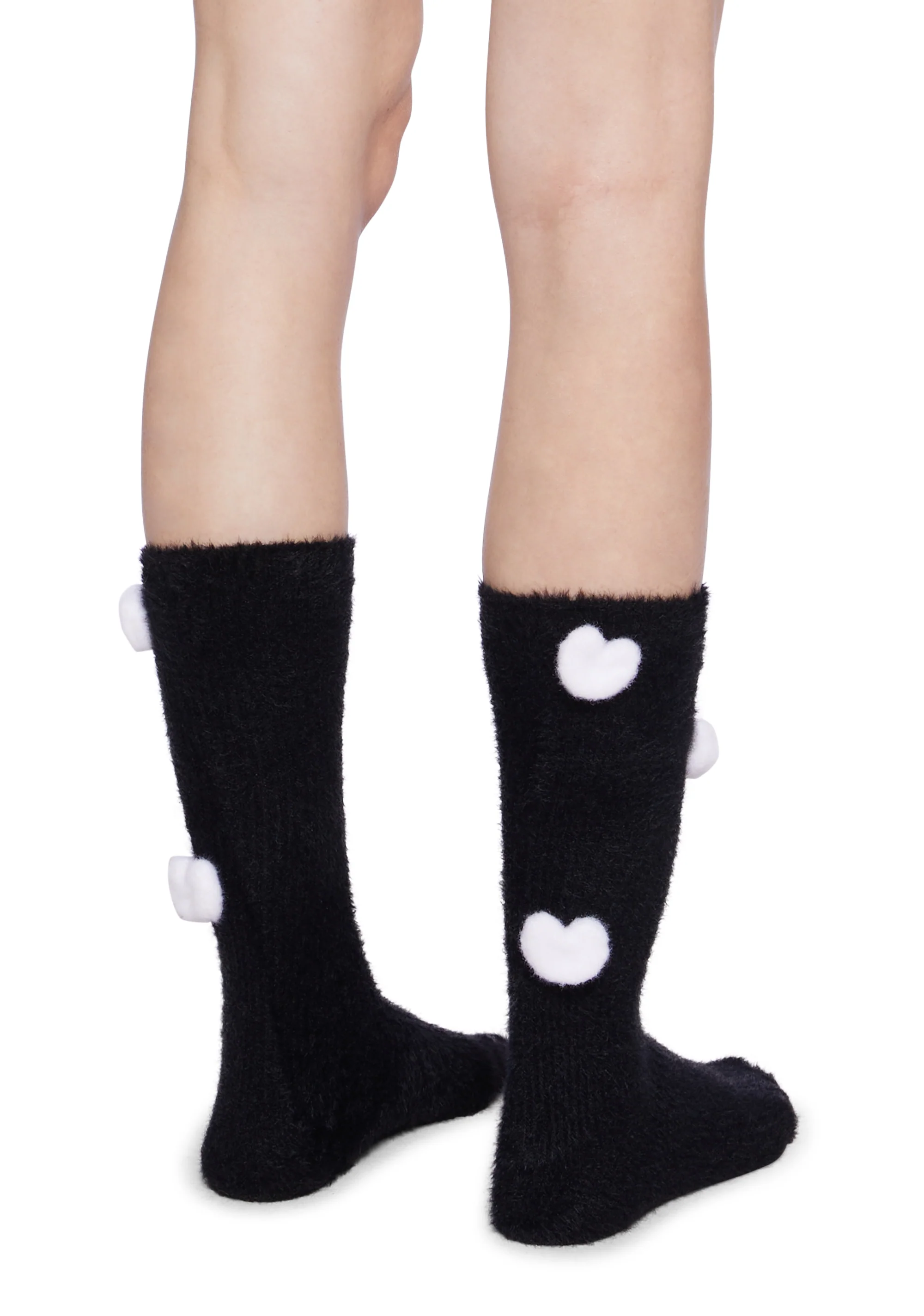 Secret Crush Heart Socks - Black - Image 2