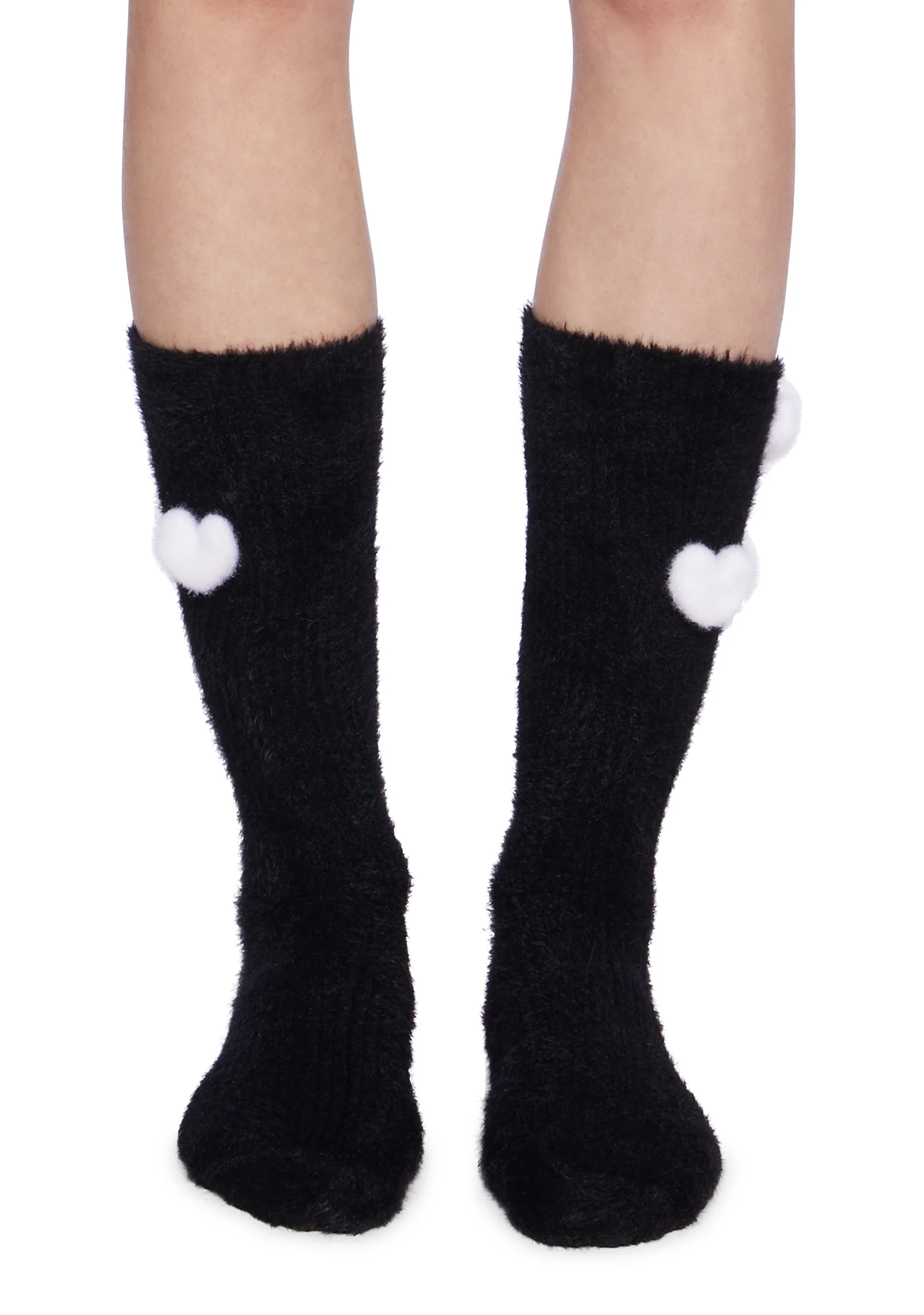 Secret Crush Heart Socks - Black - Image 3