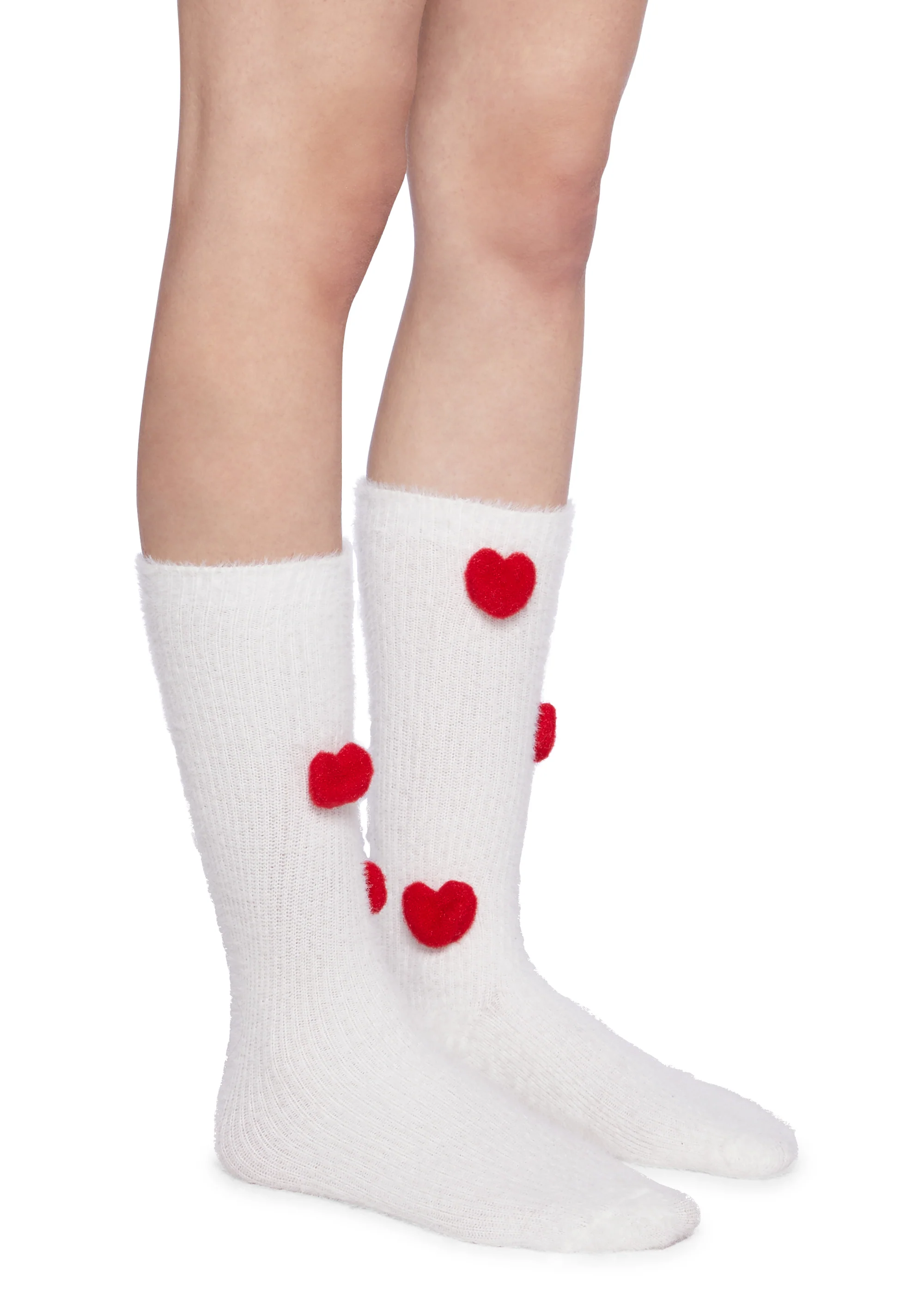 Secret Crush Heart Socks - White - Image 2