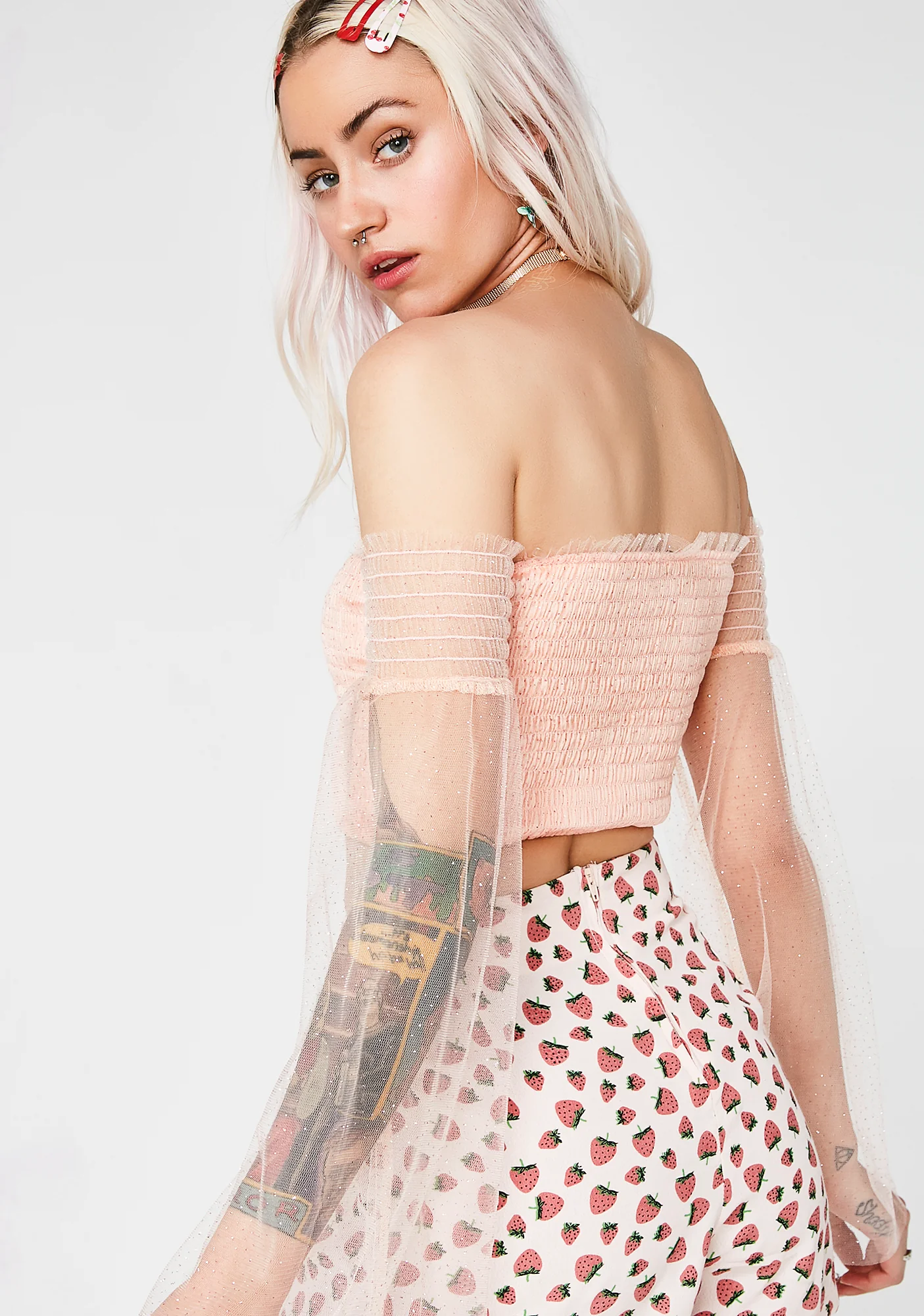 Secret Romance Smocked Top - Image 4