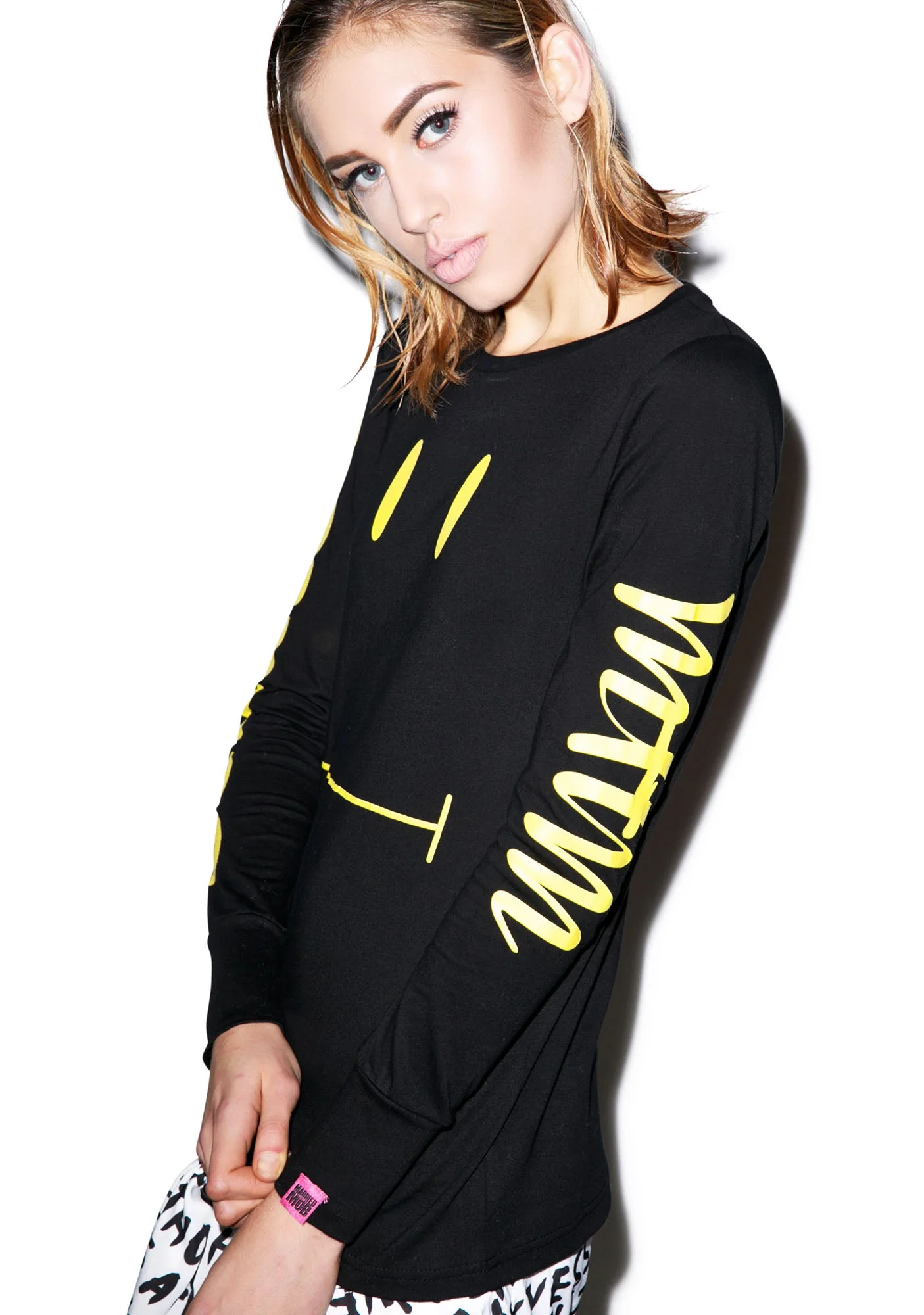 Sedated Long Sleeve Tee - Yellow - Image 5