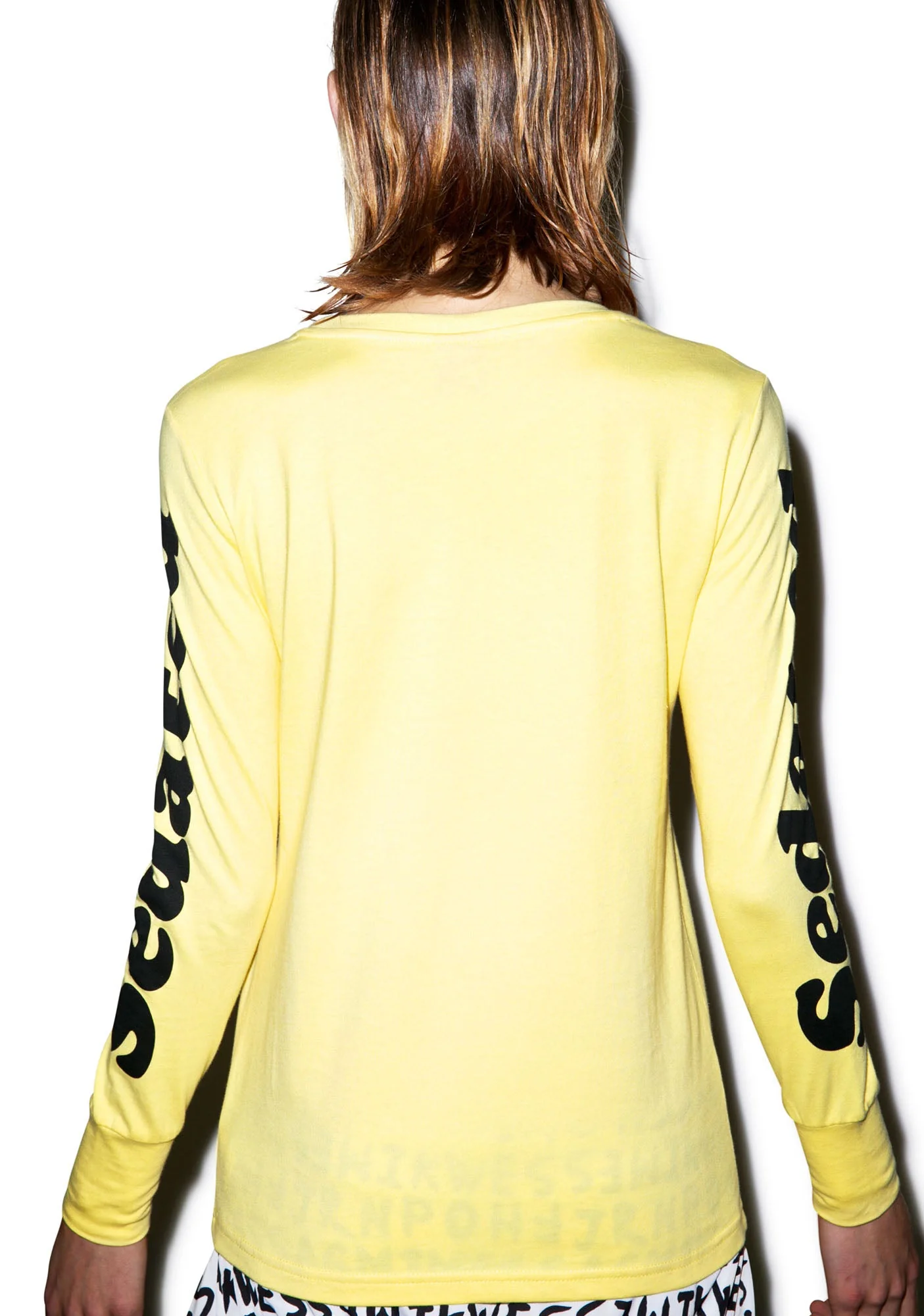 Sedated Long Sleeve Tee - Yellow - Image 8