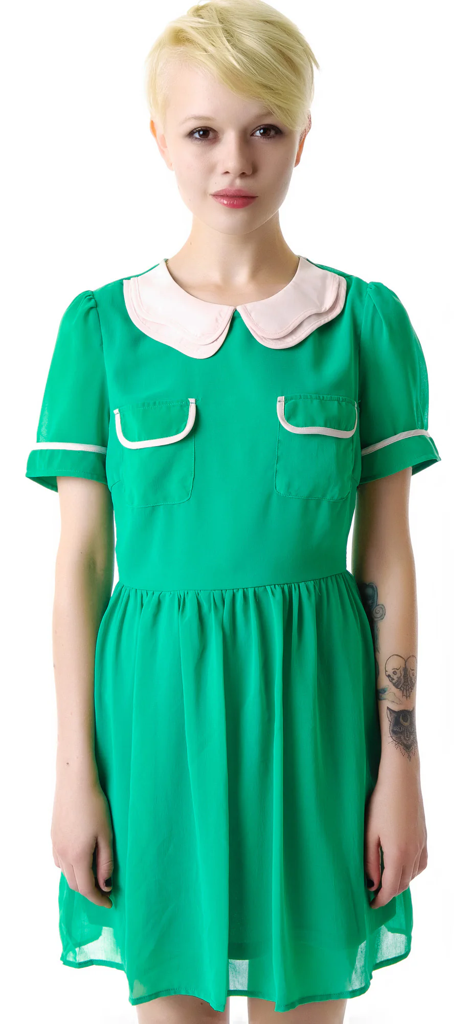 Seeing Green Pocket Front Dress - Image 4