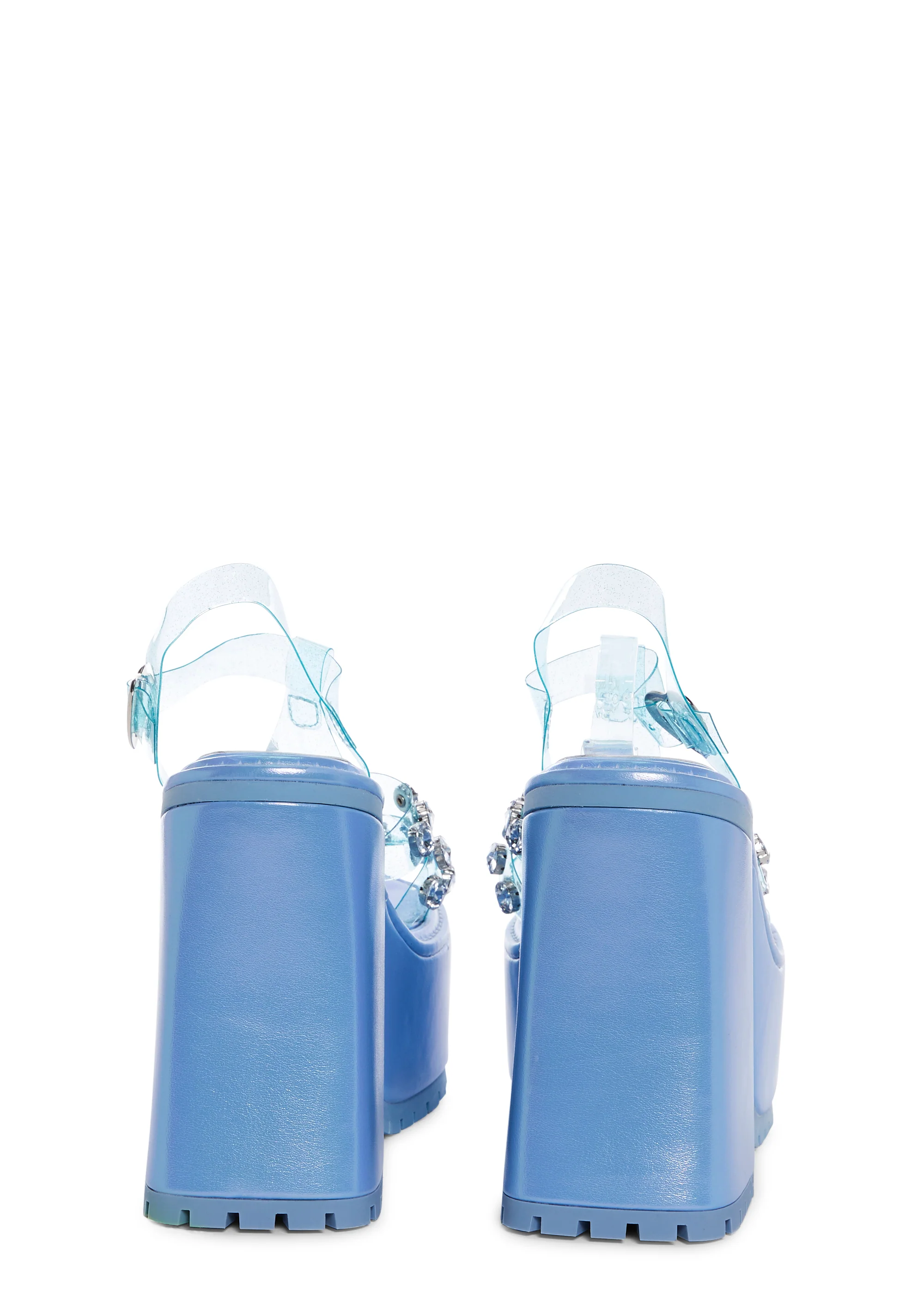 Self-Love Club Platform Heels - Blue - Image 4