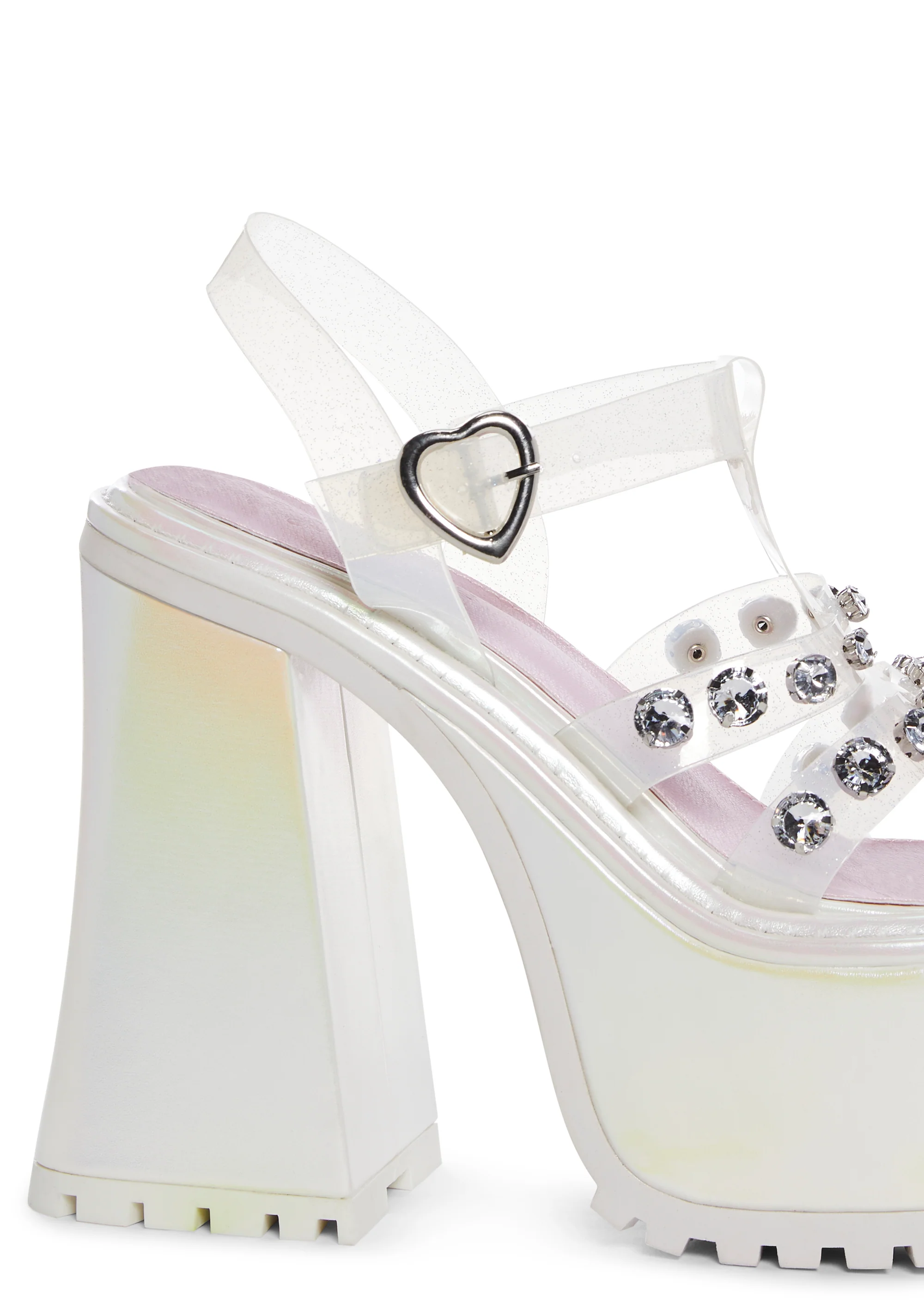 Self-Love Club Platform Heels - White - Image 2